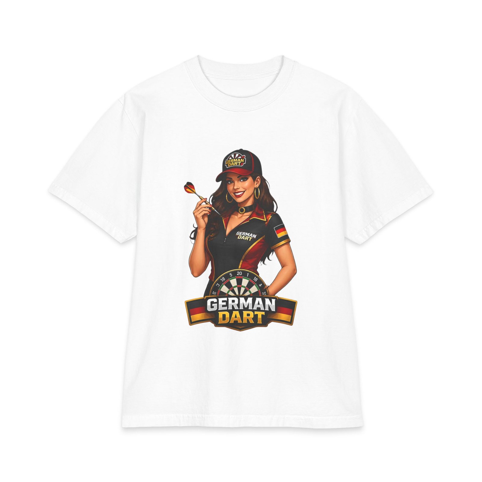 German Dart T-Shirt — Retro Pinup Darts Tee