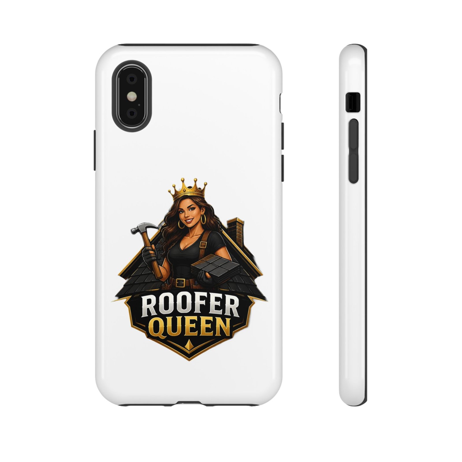 Roofer Queen Phone Case — Protective Hard Phone Case with 'Roofer Queen' Graphic - Image 5