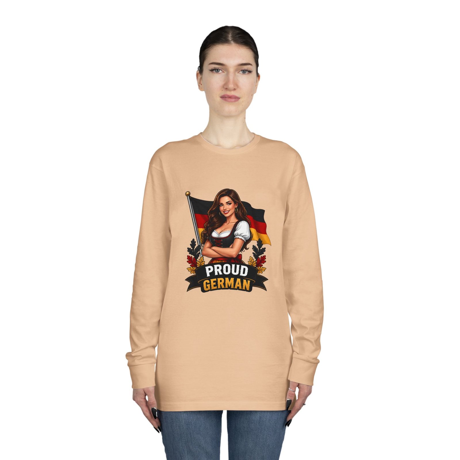 Proud German Long Sleeve Tee — Oktoberfest Bavarian Flag Design - Image 24