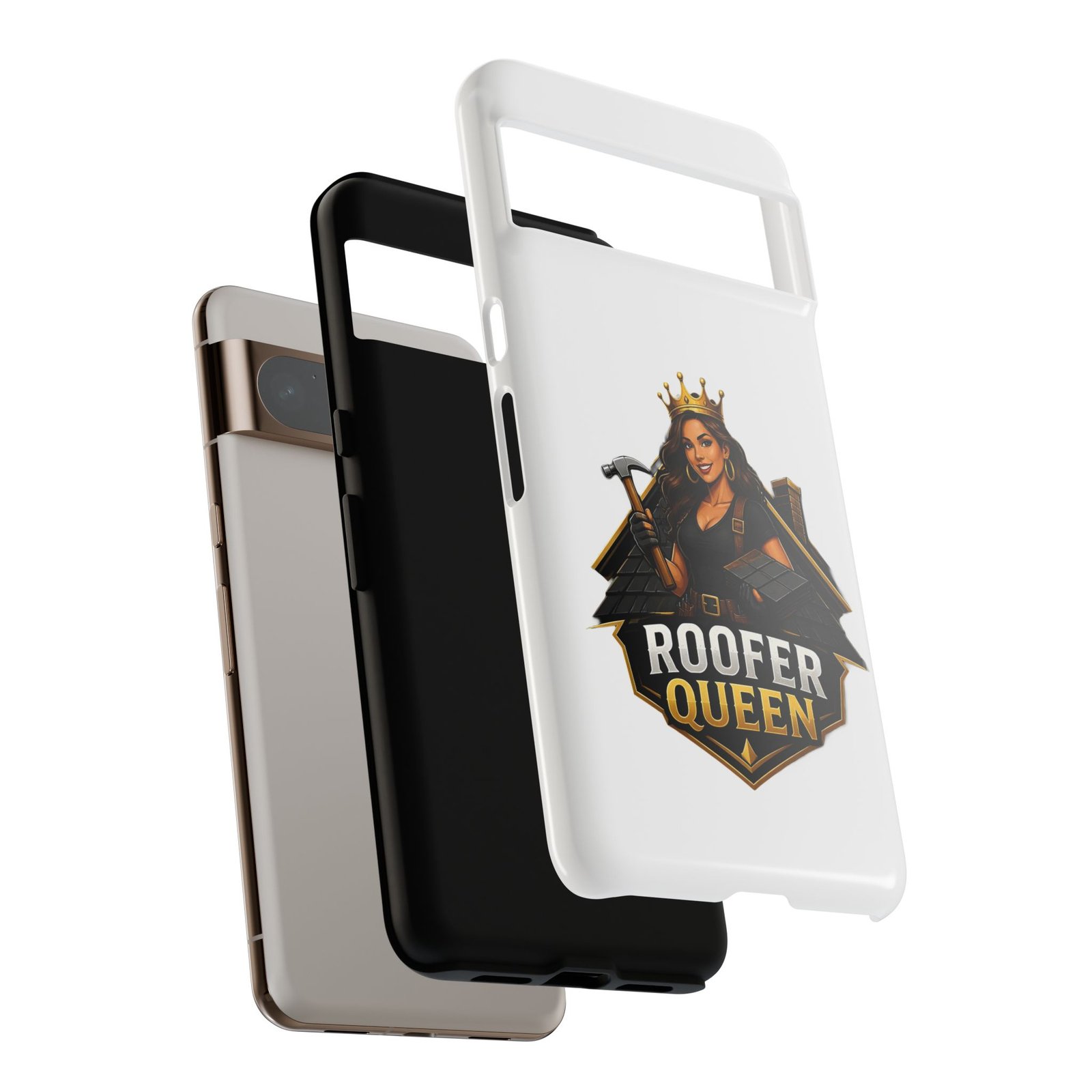 Roofer Queen Phone Case — Protective Hard Phone Case with 'Roofer Queen' Graphic - Image 146