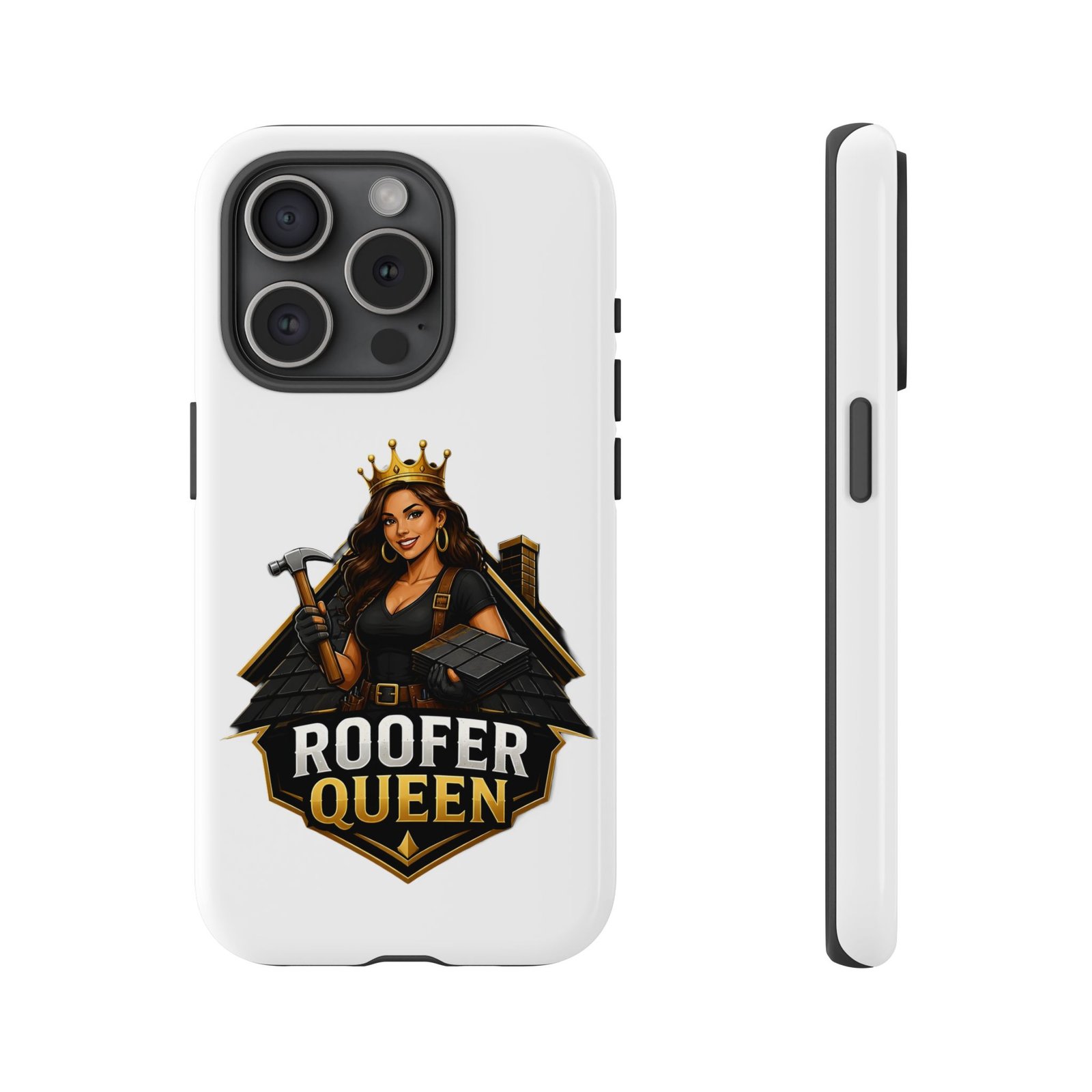Roofer Queen Phone Case — Protective Hard Phone Case with 'Roofer Queen' Graphic - Image 107