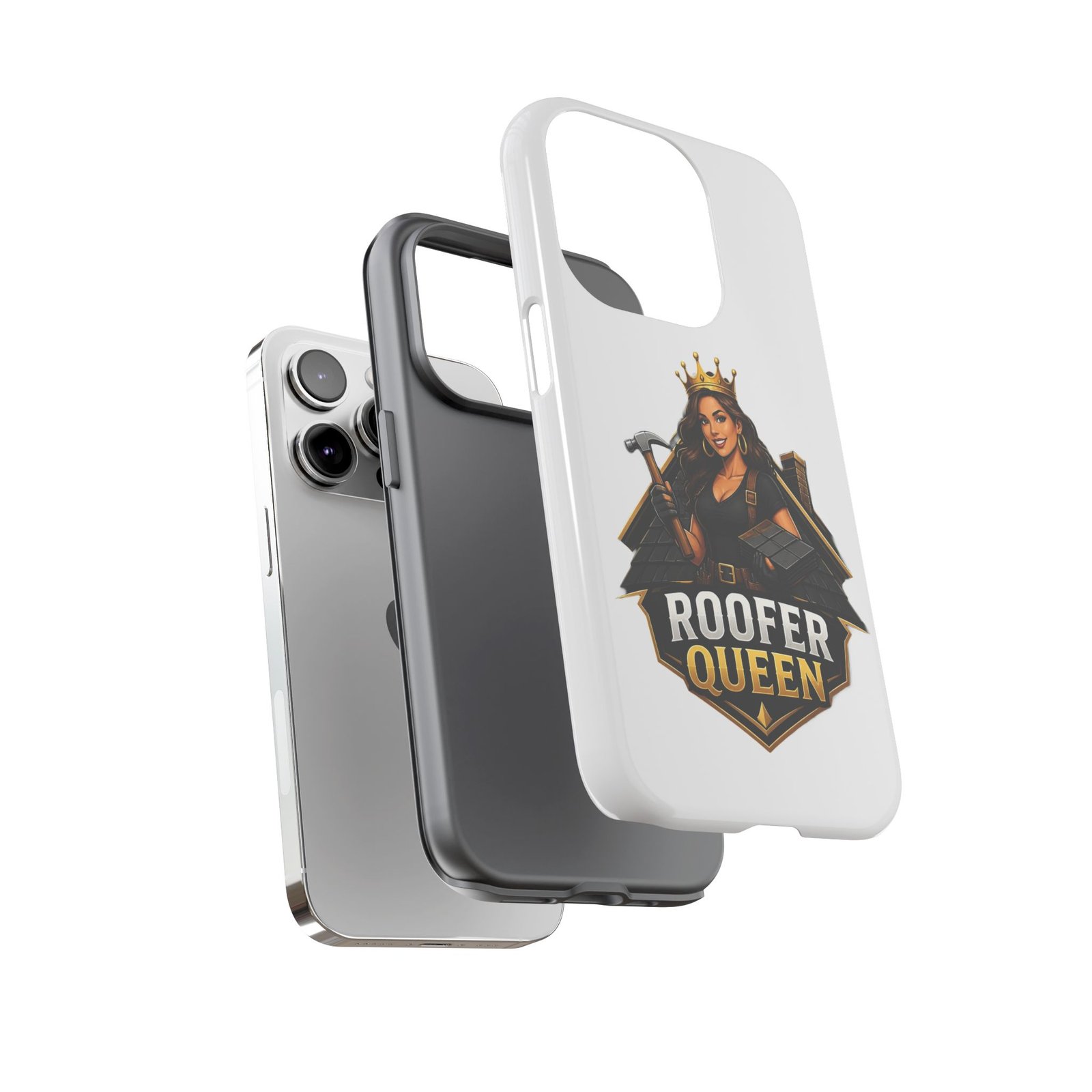 Roofer Queen Phone Case — Protective Hard Phone Case with 'Roofer Queen' Graphic - Image 57