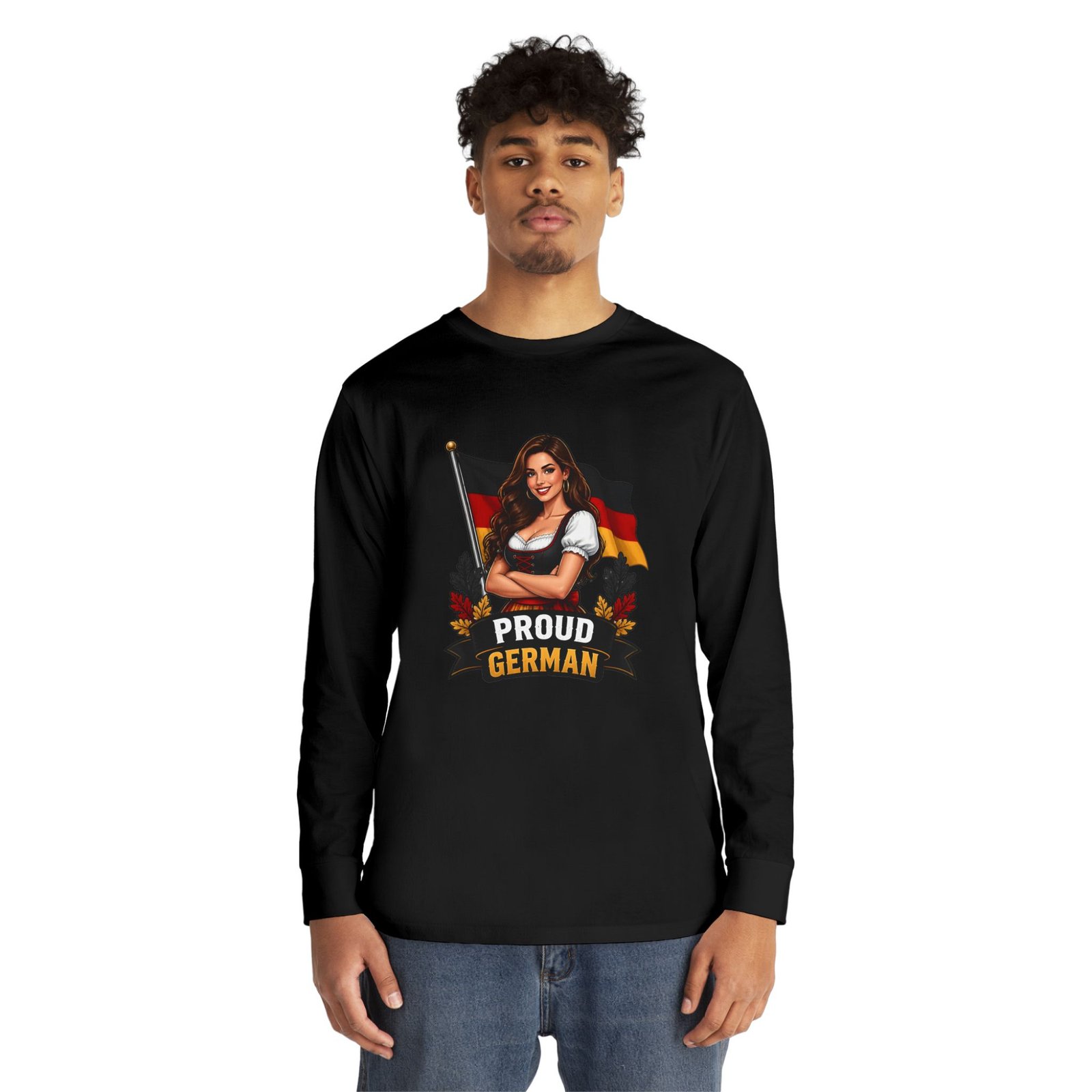 Proud German Long Sleeve Tee — Oktoberfest Bavarian Flag Design - Image 15