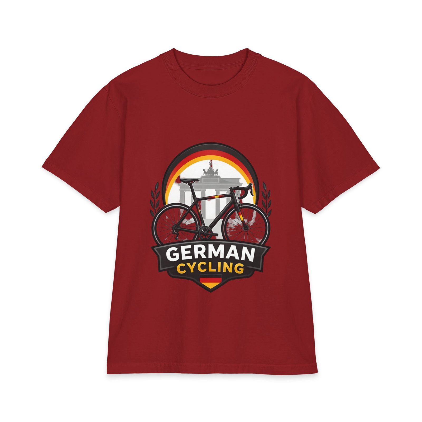 German Cycling T‑Shirt – Retro Brandenburg Gate Bike Design - Image 23