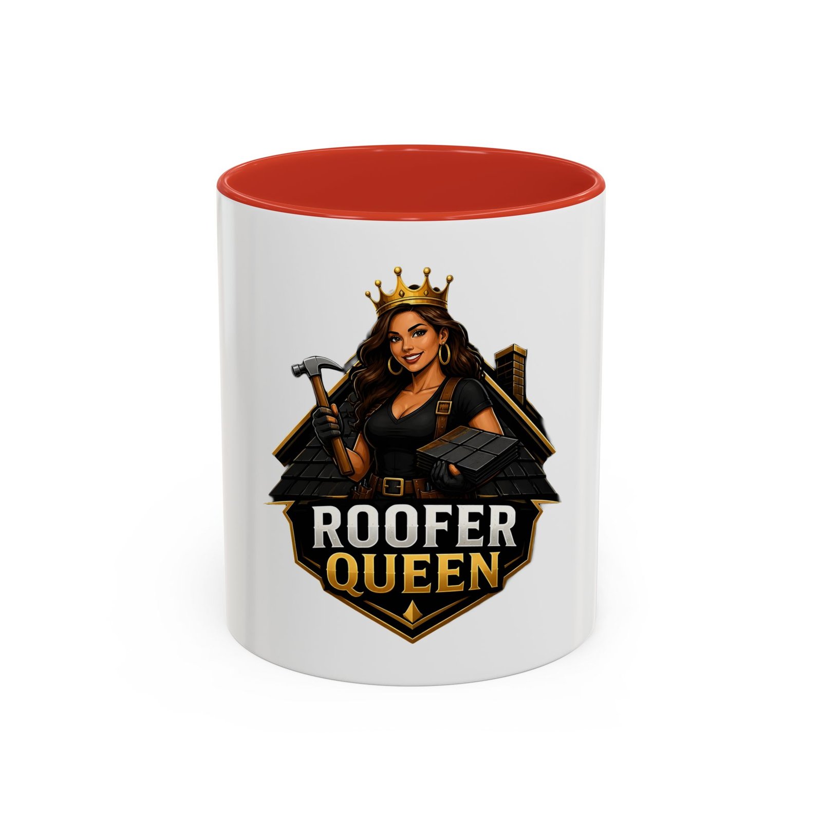 Roofer Queen Coffee Mug — Crowned Female Roofer Design (11/15oz) - Image 13
