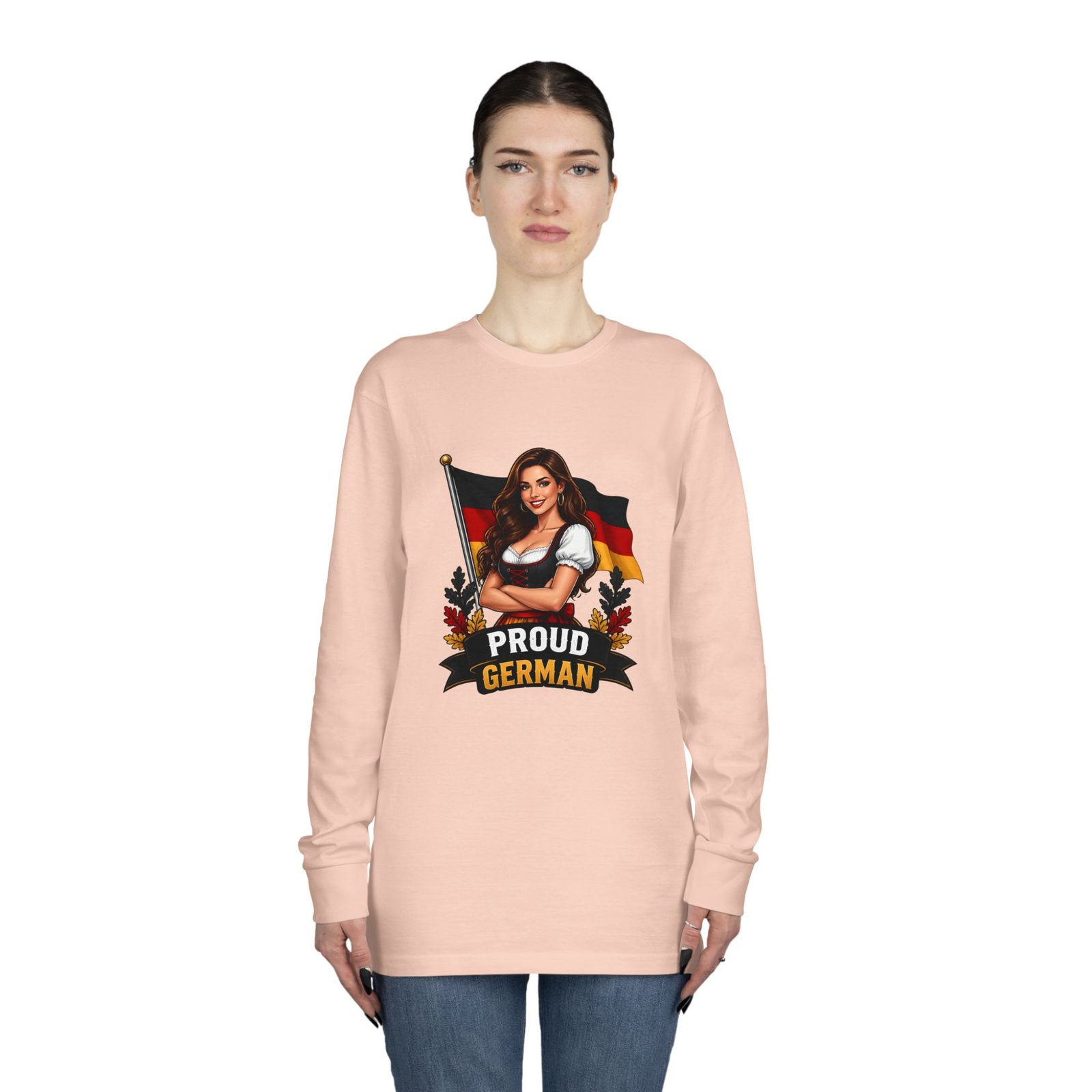 Proud German Long Sleeve Tee — Oktoberfest Bavarian Flag Design - Image 20