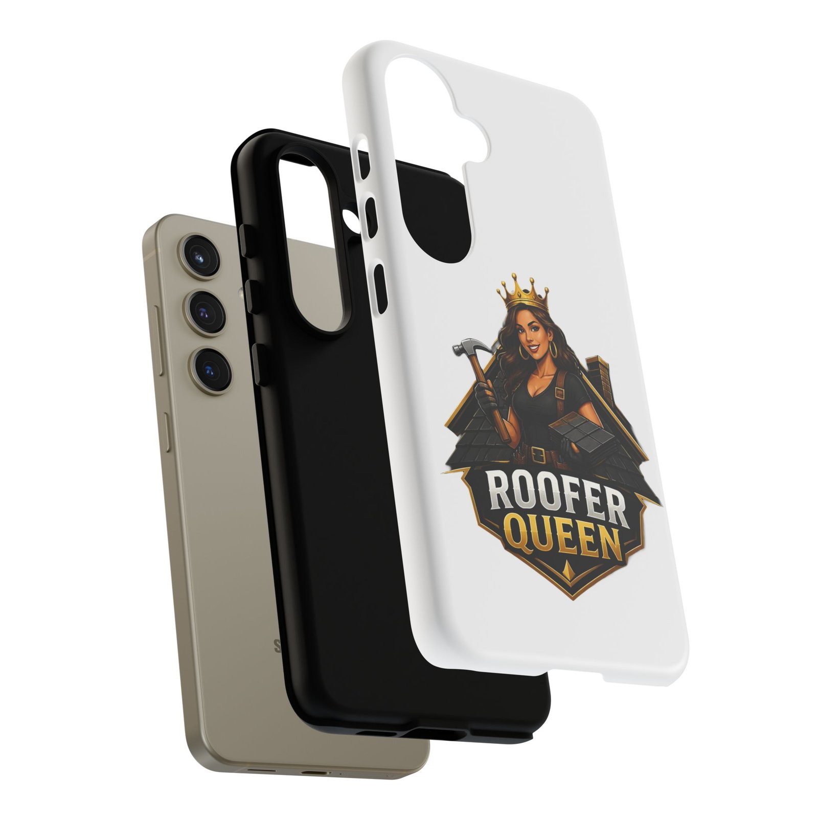 Roofer Queen Phone Case — Protective Hard Phone Case with 'Roofer Queen' Graphic - Image 126