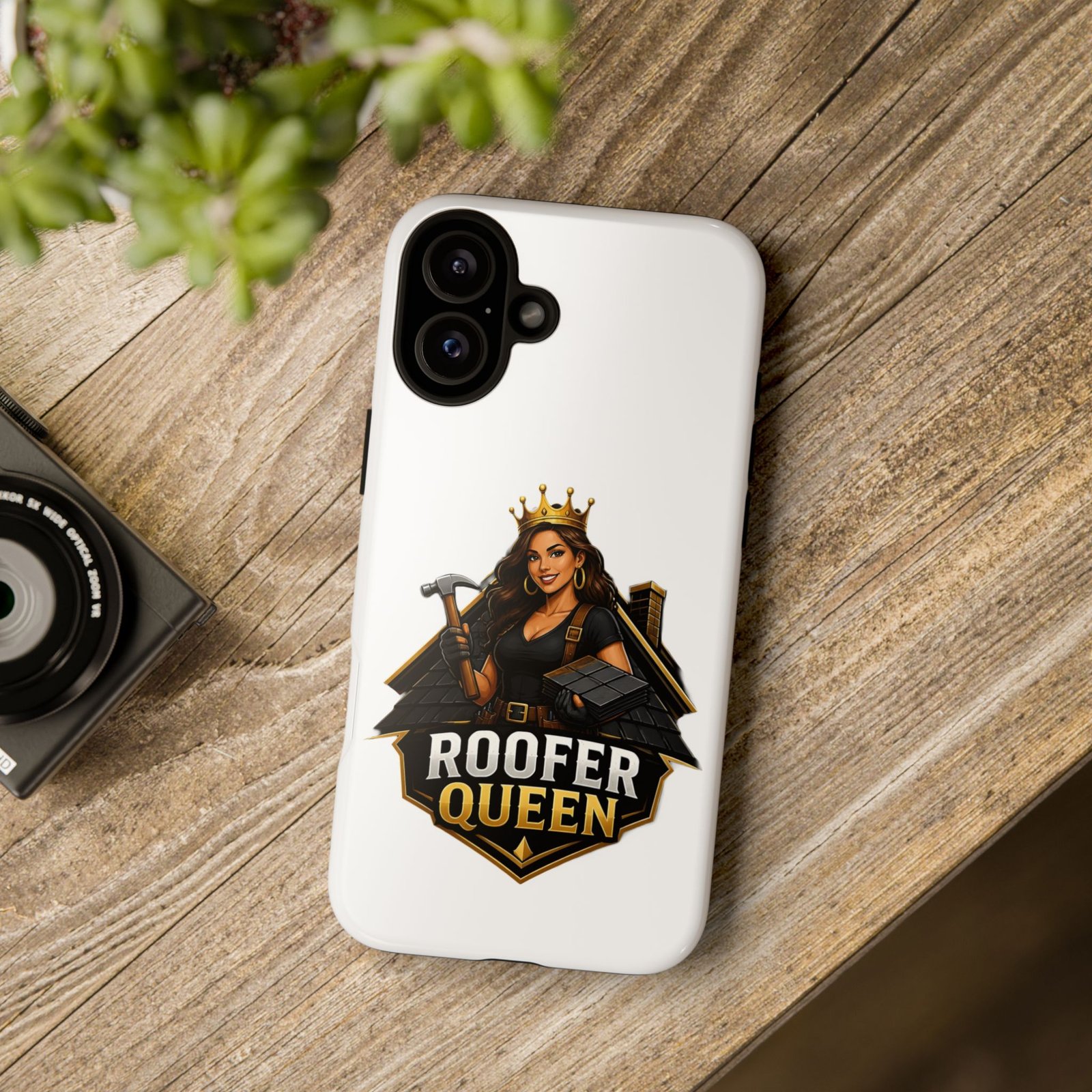 Roofer Queen Phone Case — Protective Hard Phone Case with 'Roofer Queen' Graphic - Image 170