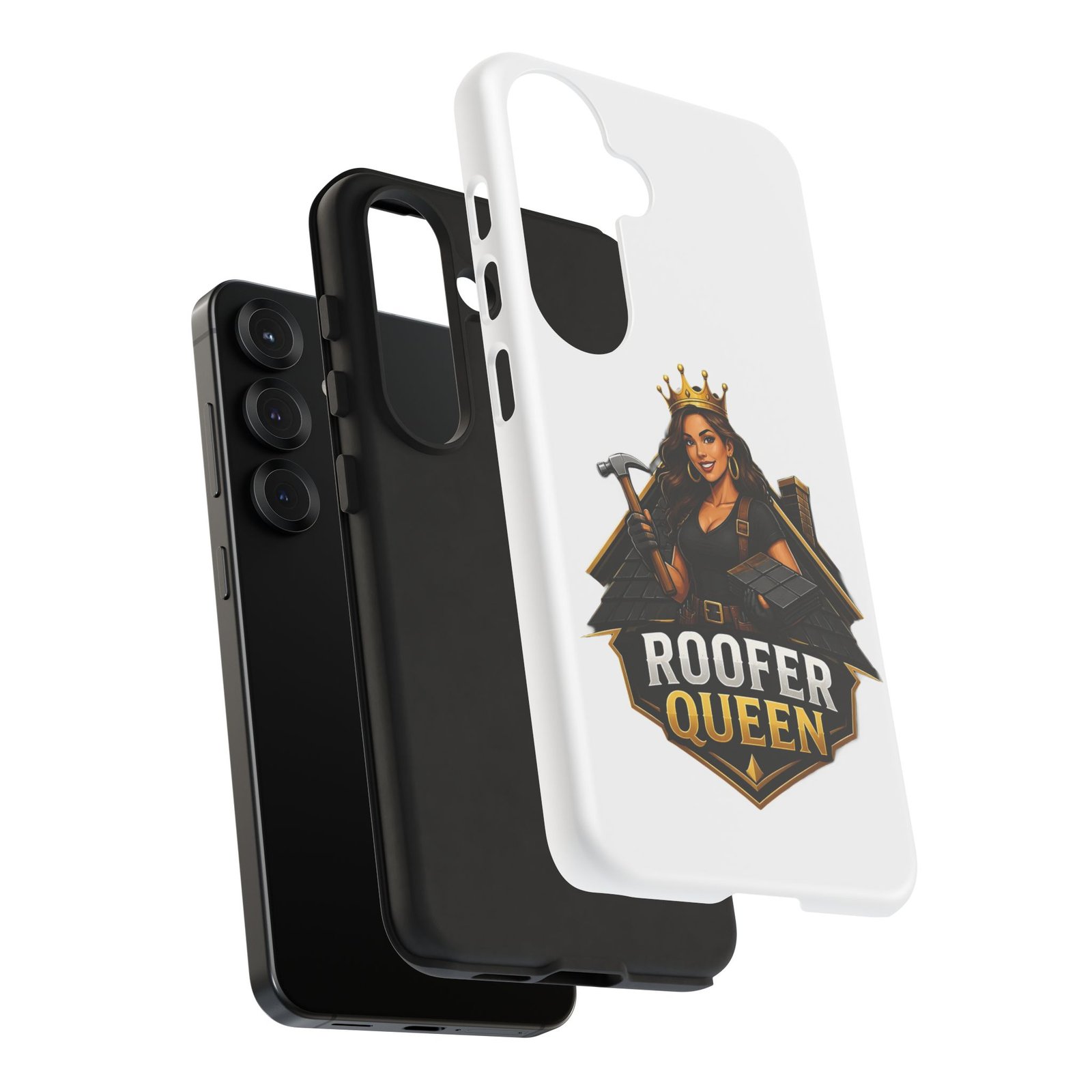 Roofer Queen Phone Case — Protective Hard Phone Case with 'Roofer Queen' Graphic - Image 216