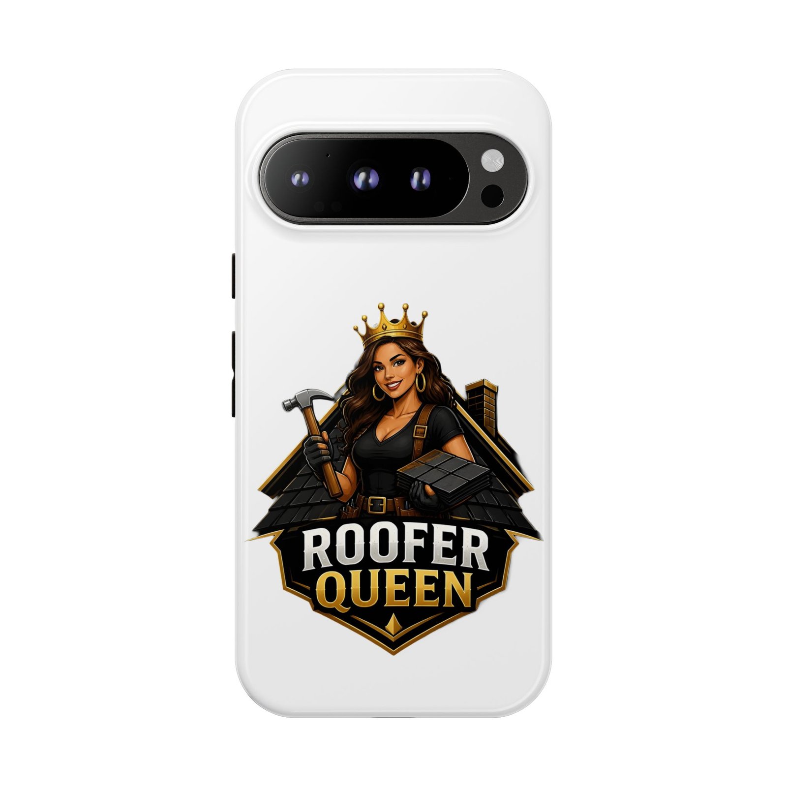 Roofer Queen Phone Case — Protective Hard Phone Case with 'Roofer Queen' Graphic - Image 197