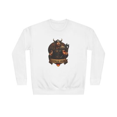 Viking Shield Crewneck Sweatshirt — 'German Viking' Rugged Norse Design