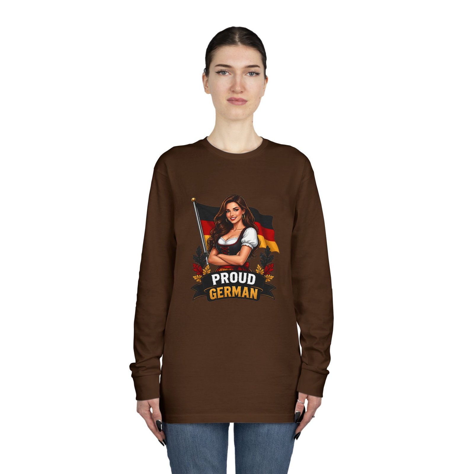 Proud German Long Sleeve Tee — Oktoberfest Bavarian Flag Design - Image 36