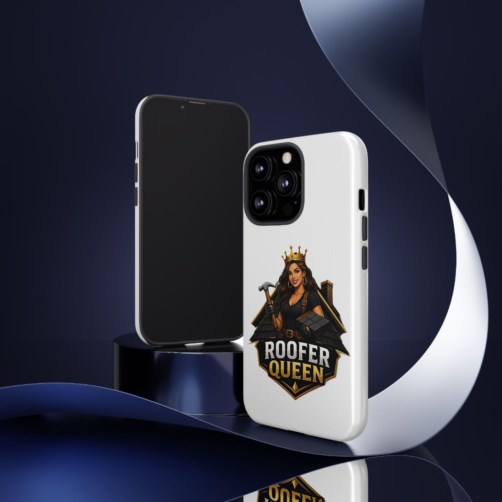 Roofer Queen Phone Case — Protective Hard Phone Case with 'Roofer Queen' Graphic - Image 36