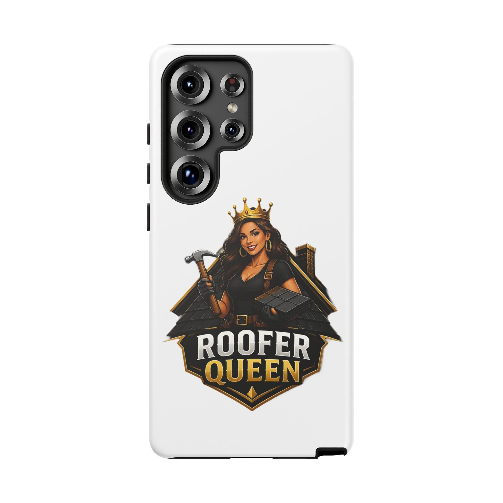 Roofer Queen Phone Case — Protective Hard Phone Case with 'Roofer Queen' Graphic - Image 229