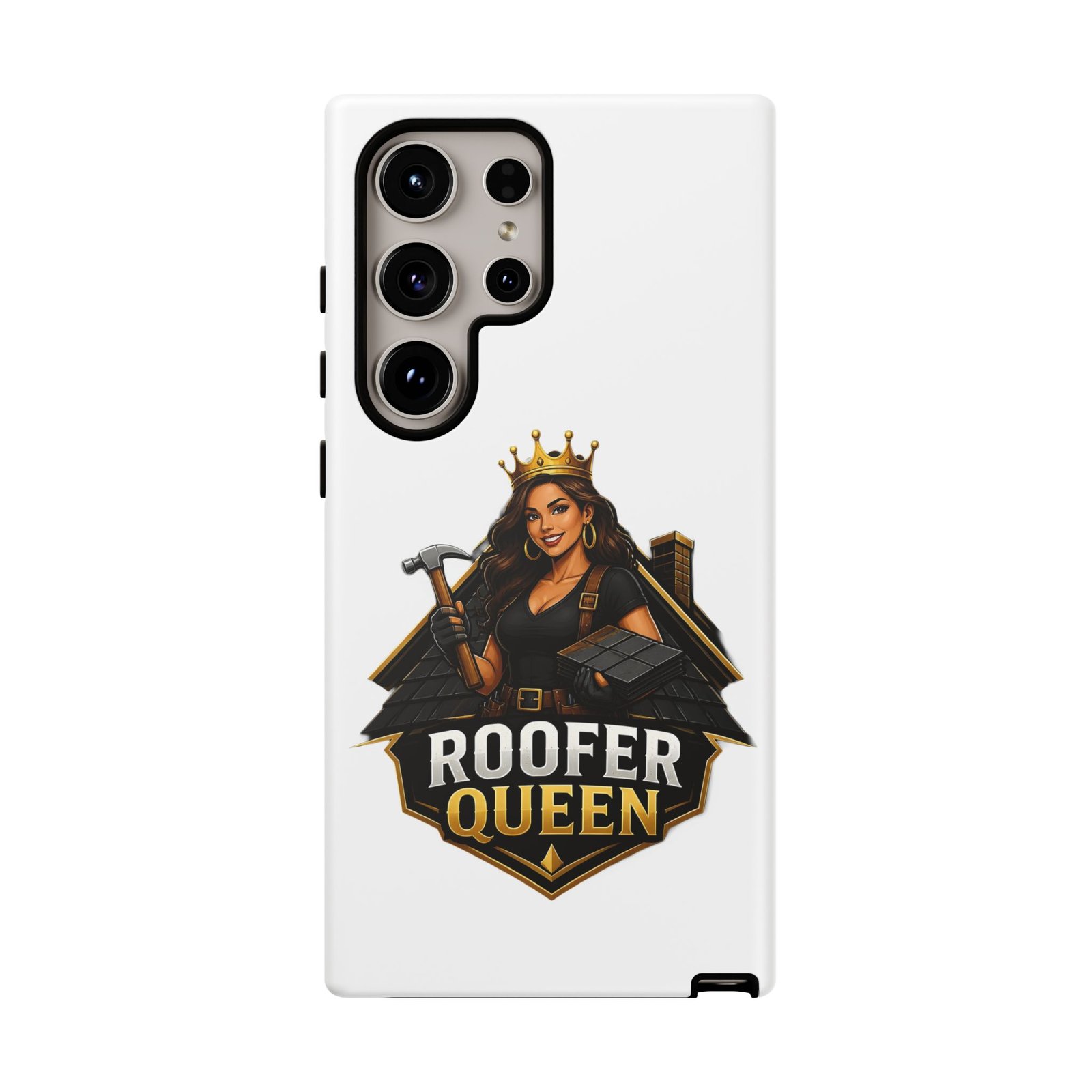 Roofer Queen Phone Case — Protective Hard Phone Case with 'Roofer Queen' Graphic - Image 139
