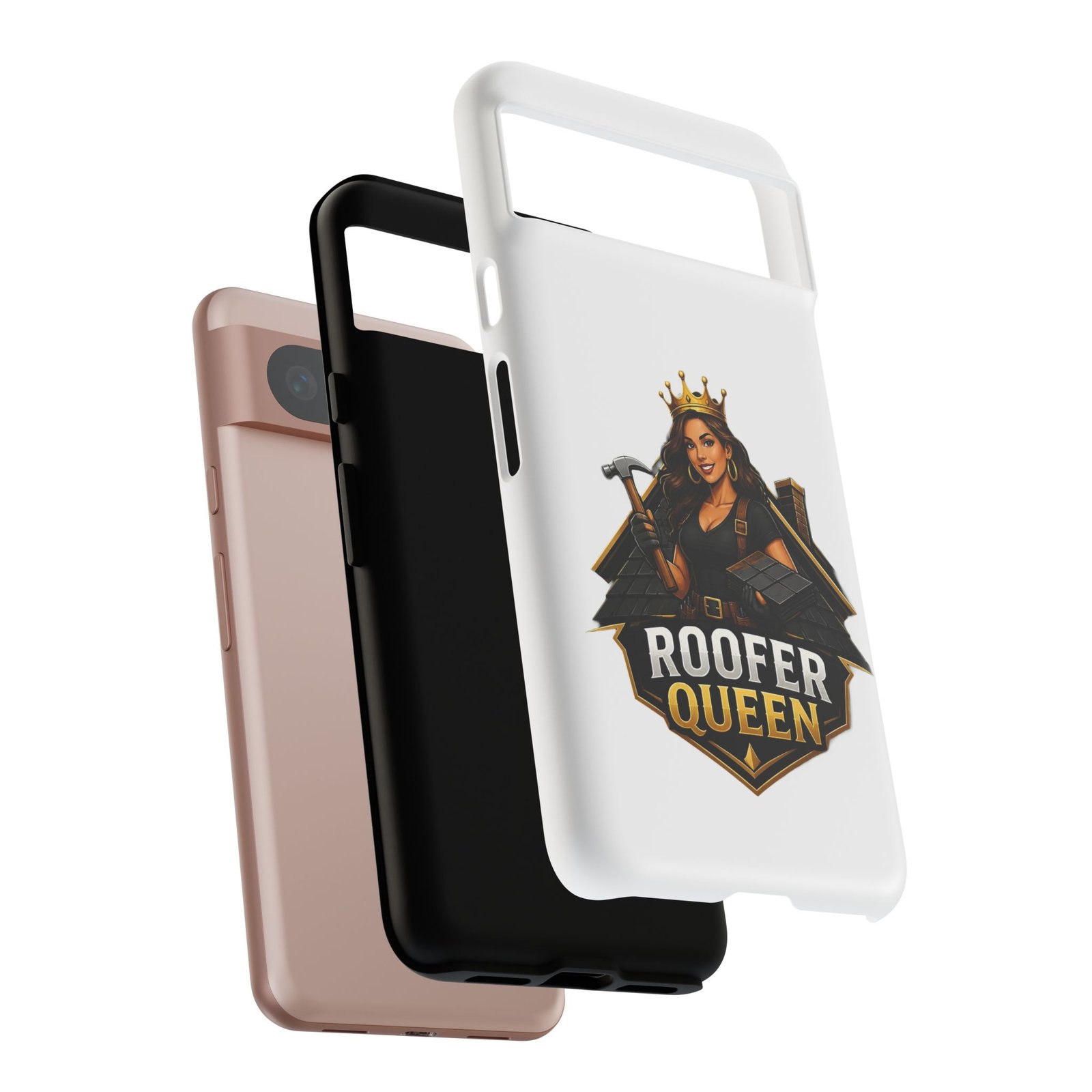 Roofer Queen Phone Case — Protective Hard Phone Case with 'Roofer Queen' Graphic - Image 158