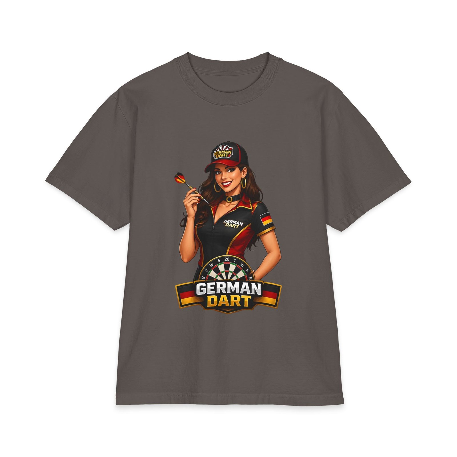 German Dart T-Shirt — Retro Pinup Darts Tee - Image 3