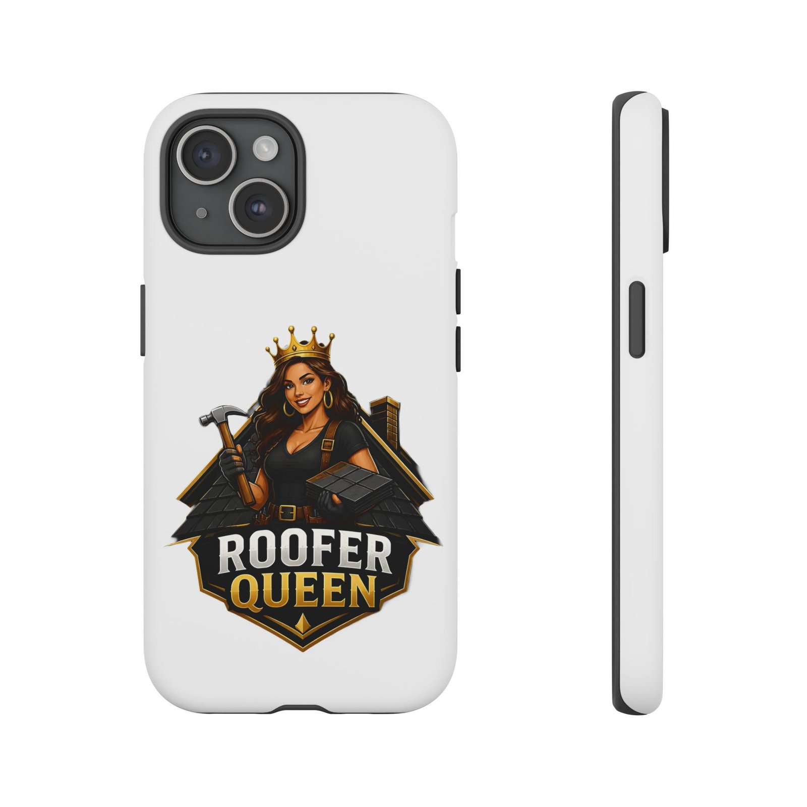 Roofer Queen Phone Case — Protective Hard Phone Case with 'Roofer Queen' Graphic - Image 98