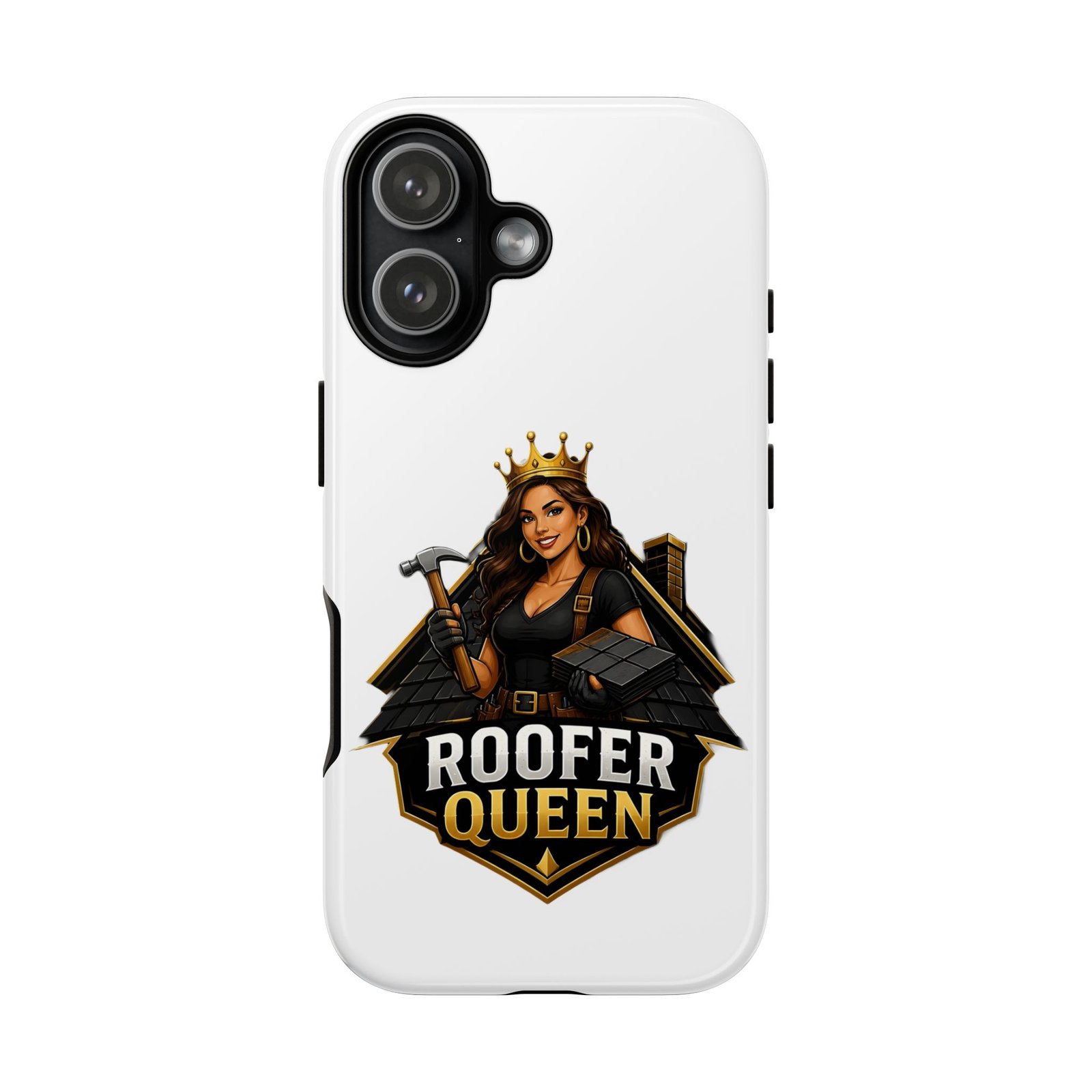 Roofer Queen Phone Case — Protective Hard Phone Case with 'Roofer Queen' Graphic - Image 233