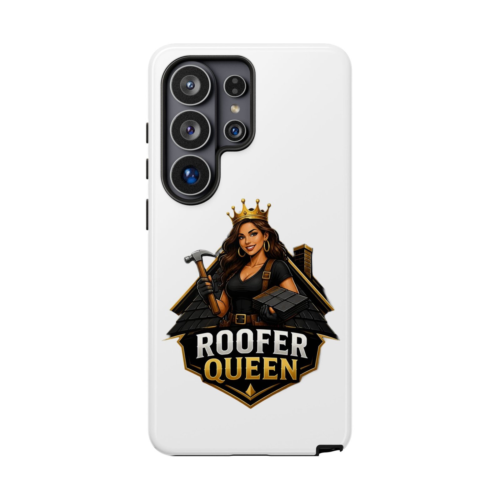 Roofer Queen Phone Case — Protective Hard Phone Case with 'Roofer Queen' Graphic - Image 249