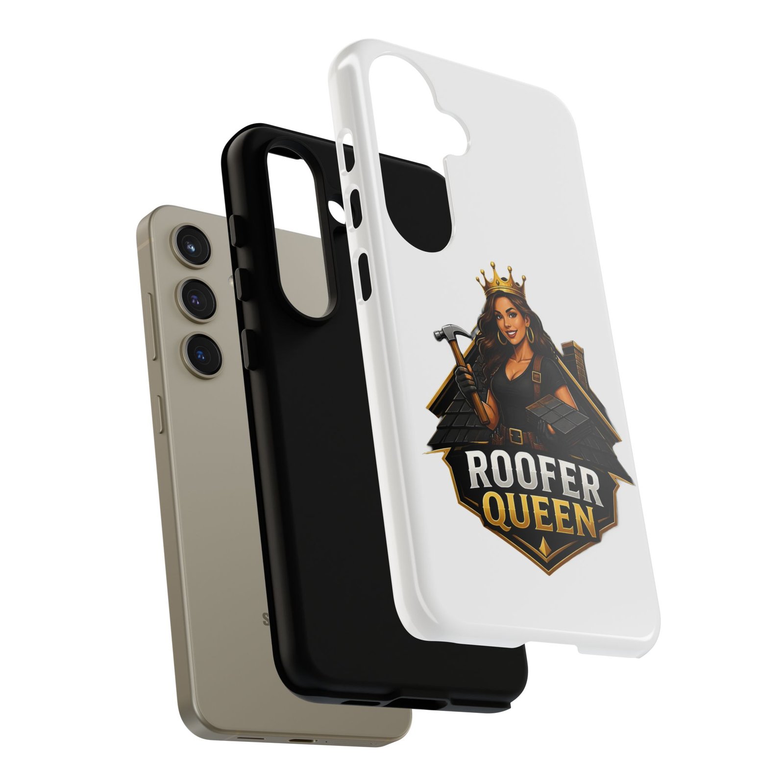 Roofer Queen Phone Case — Protective Hard Phone Case with 'Roofer Queen' Graphic - Image 122