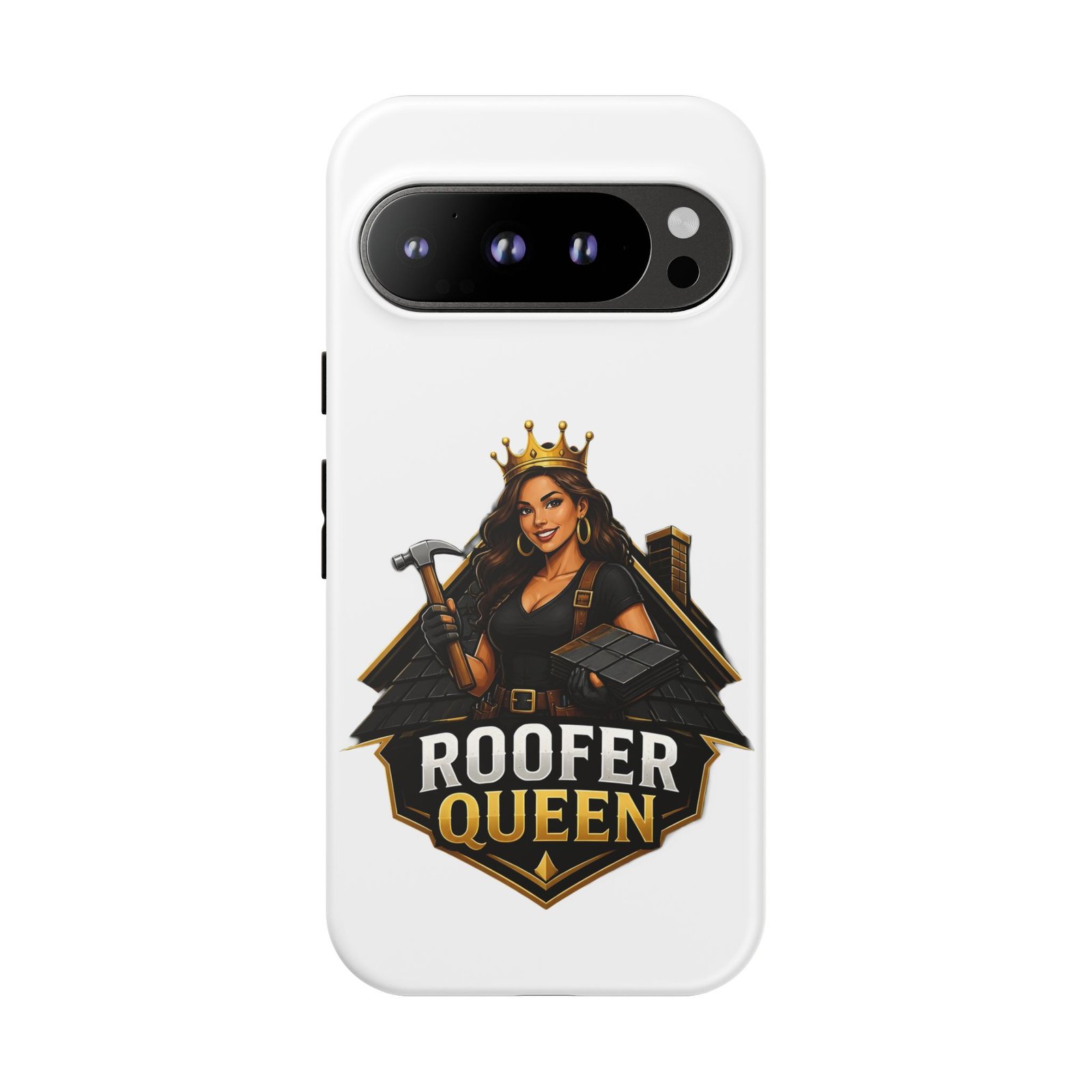 Roofer Queen Phone Case — Protective Hard Phone Case with 'Roofer Queen' Graphic - Image 200