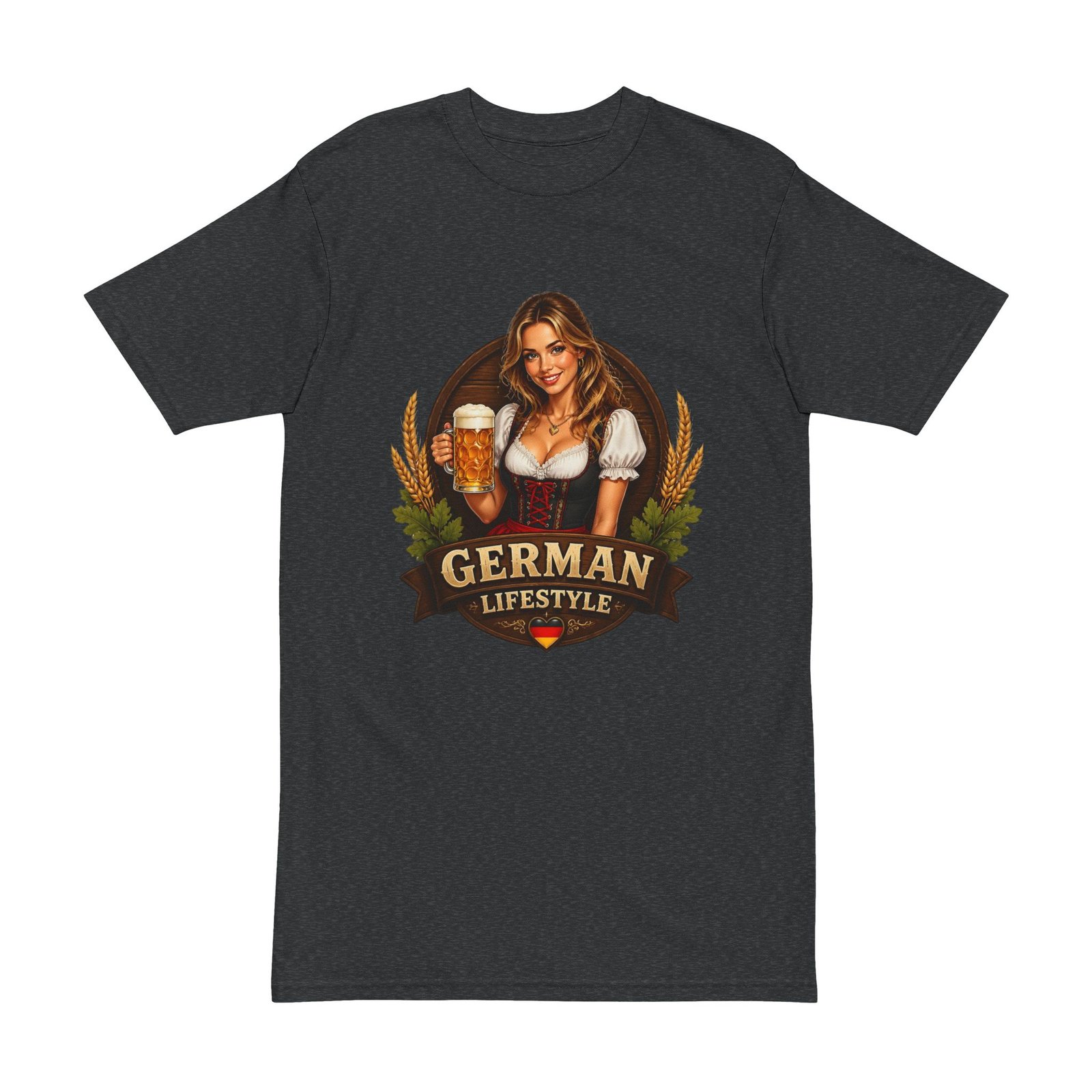 T-Shirt — German Lifestyle Beer Girl Oktoberfest Tee - Image 7