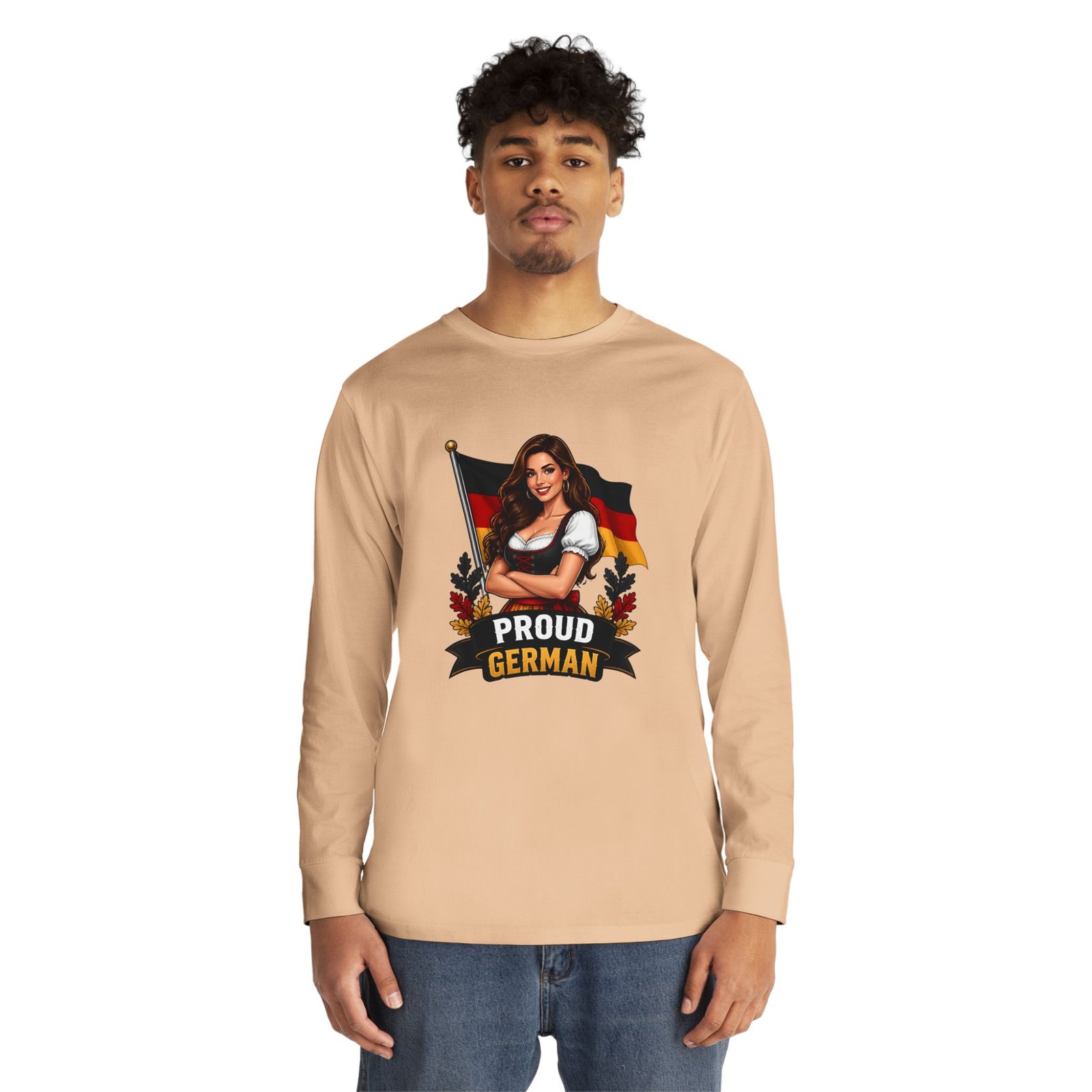 Proud German Long Sleeve Tee — Oktoberfest Bavarian Flag Design - Image 23