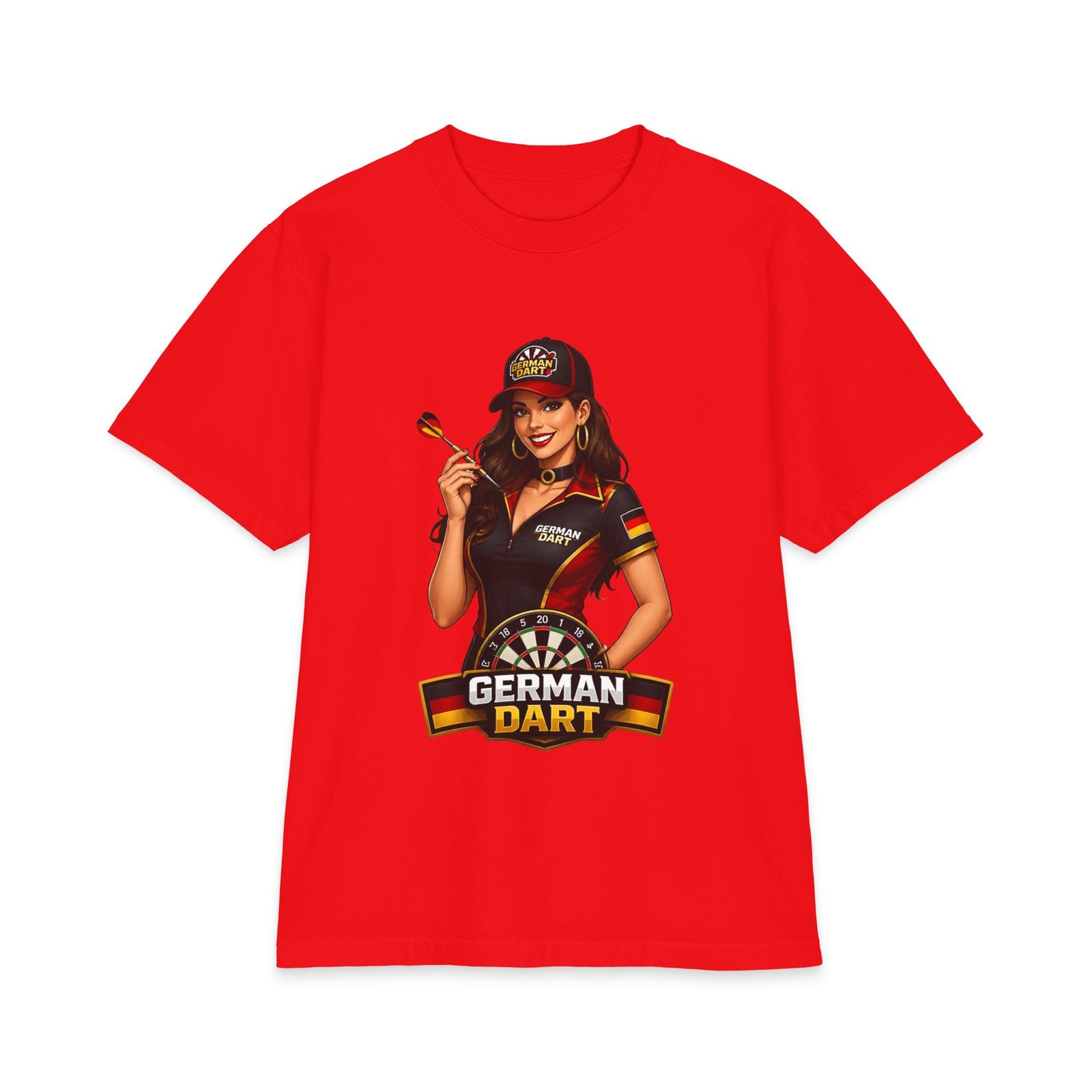 German Dart T-Shirt — Retro Pinup Darts Tee - Image 21