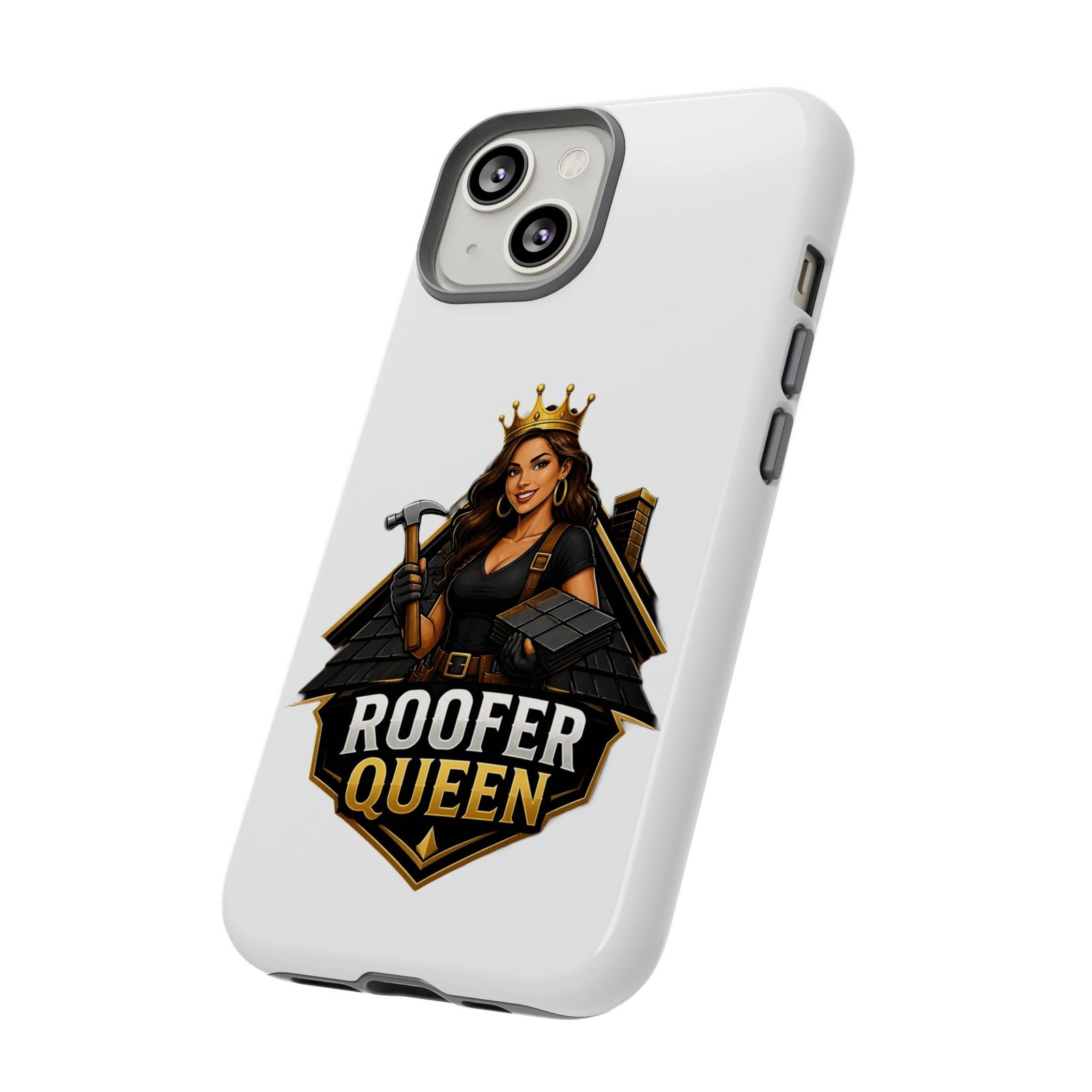 Roofer Queen Phone Case — Protective Hard Phone Case with 'Roofer Queen' Graphic - Image 48