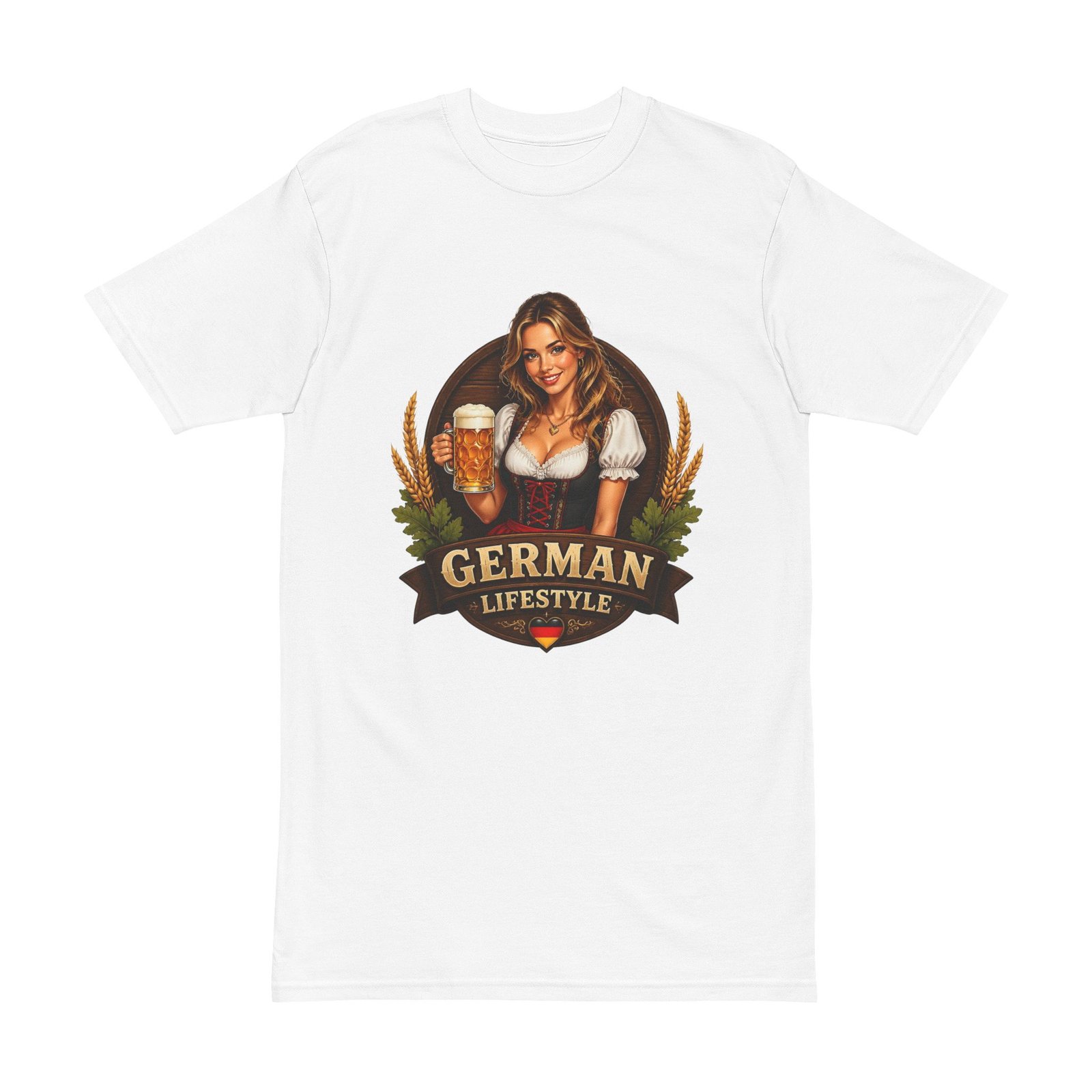T-Shirt — German Lifestyle Beer Girl Oktoberfest Tee - Image 3