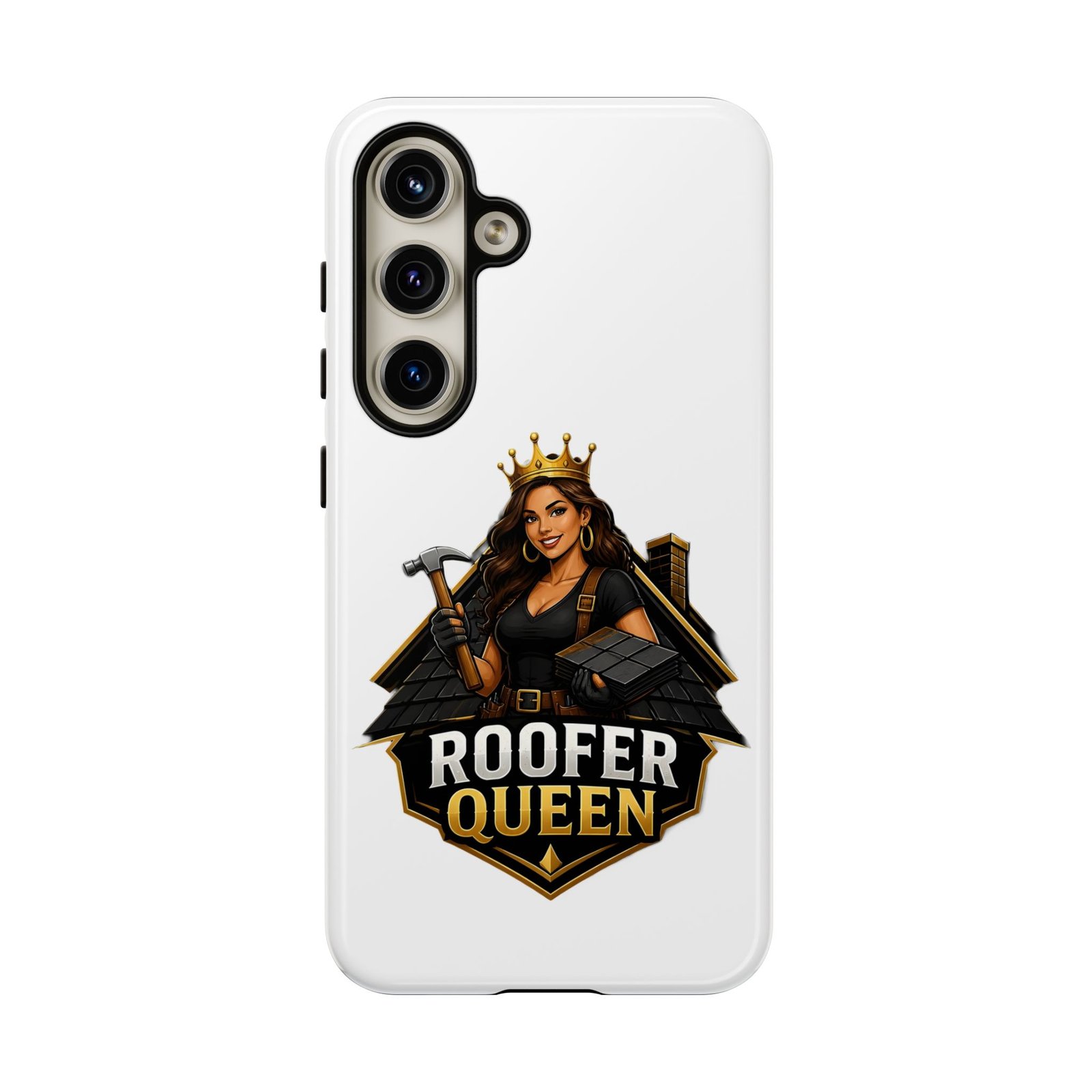 Roofer Queen Phone Case — Protective Hard Phone Case with 'Roofer Queen' Graphic - Image 119