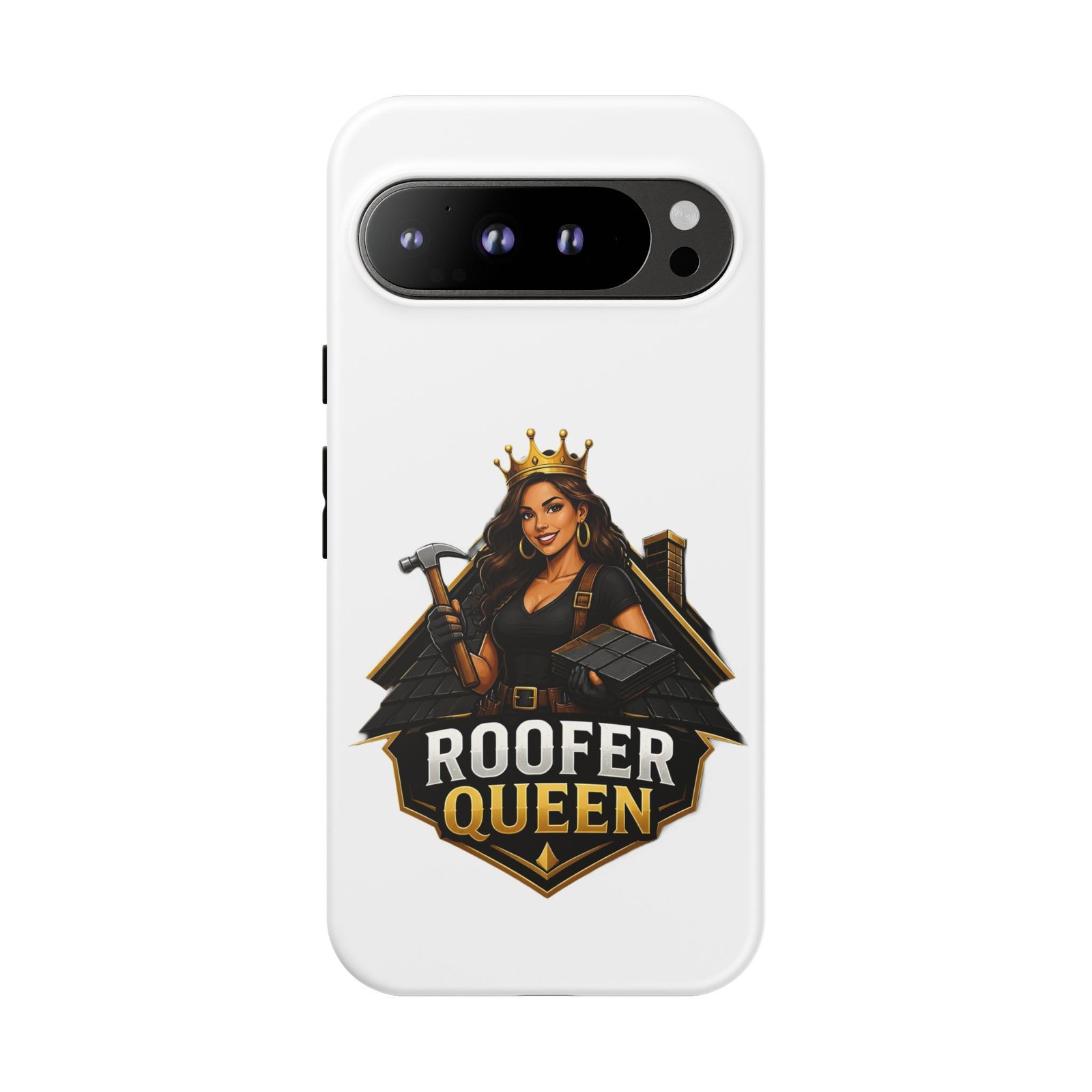 Roofer Queen Phone Case — Protective Hard Phone Case with 'Roofer Queen' Graphic - Image 206