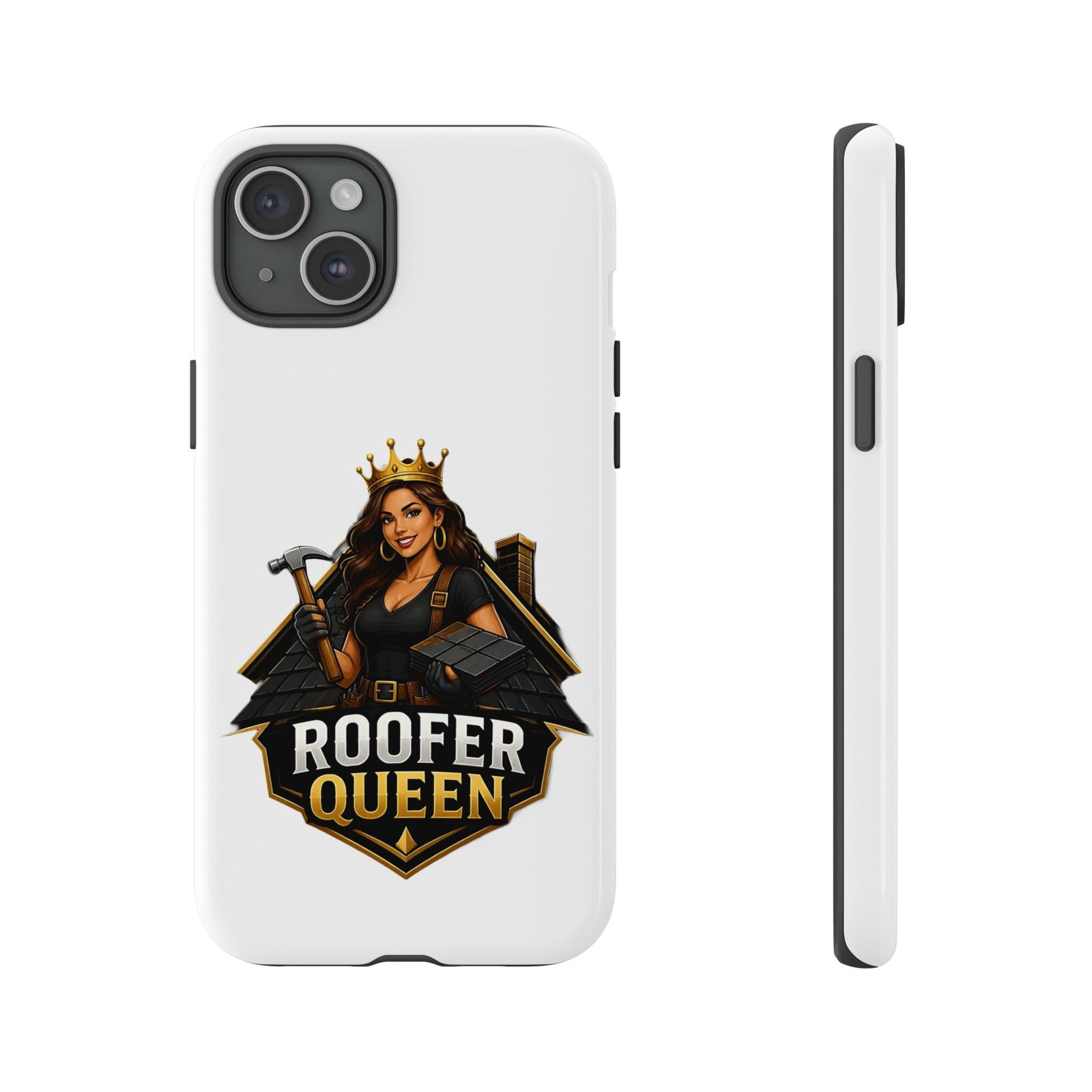 Roofer Queen Phone Case — Protective Hard Phone Case with 'Roofer Queen' Graphic - Image 101
