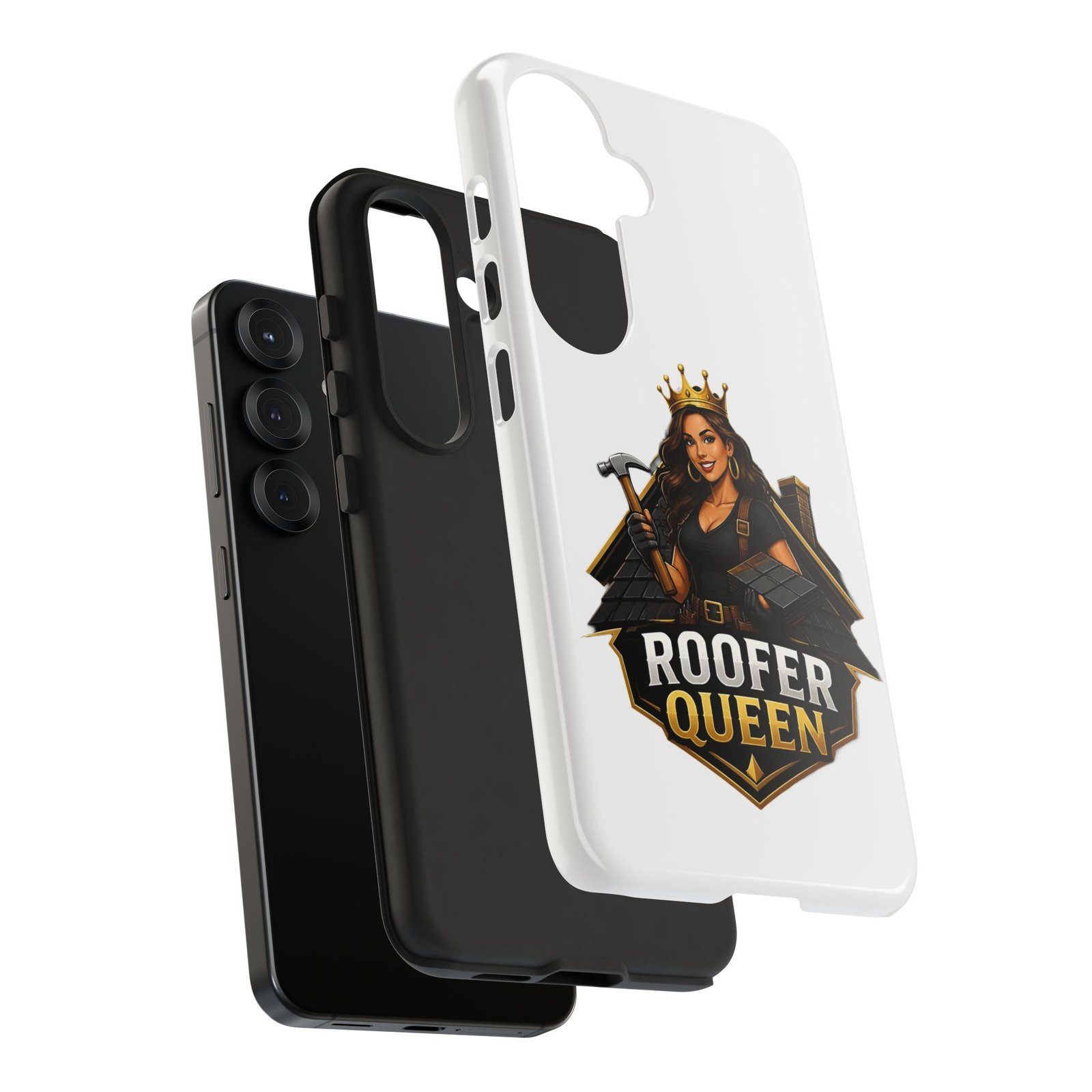 Roofer Queen Phone Case — Protective Hard Phone Case with 'Roofer Queen' Graphic - Image 212