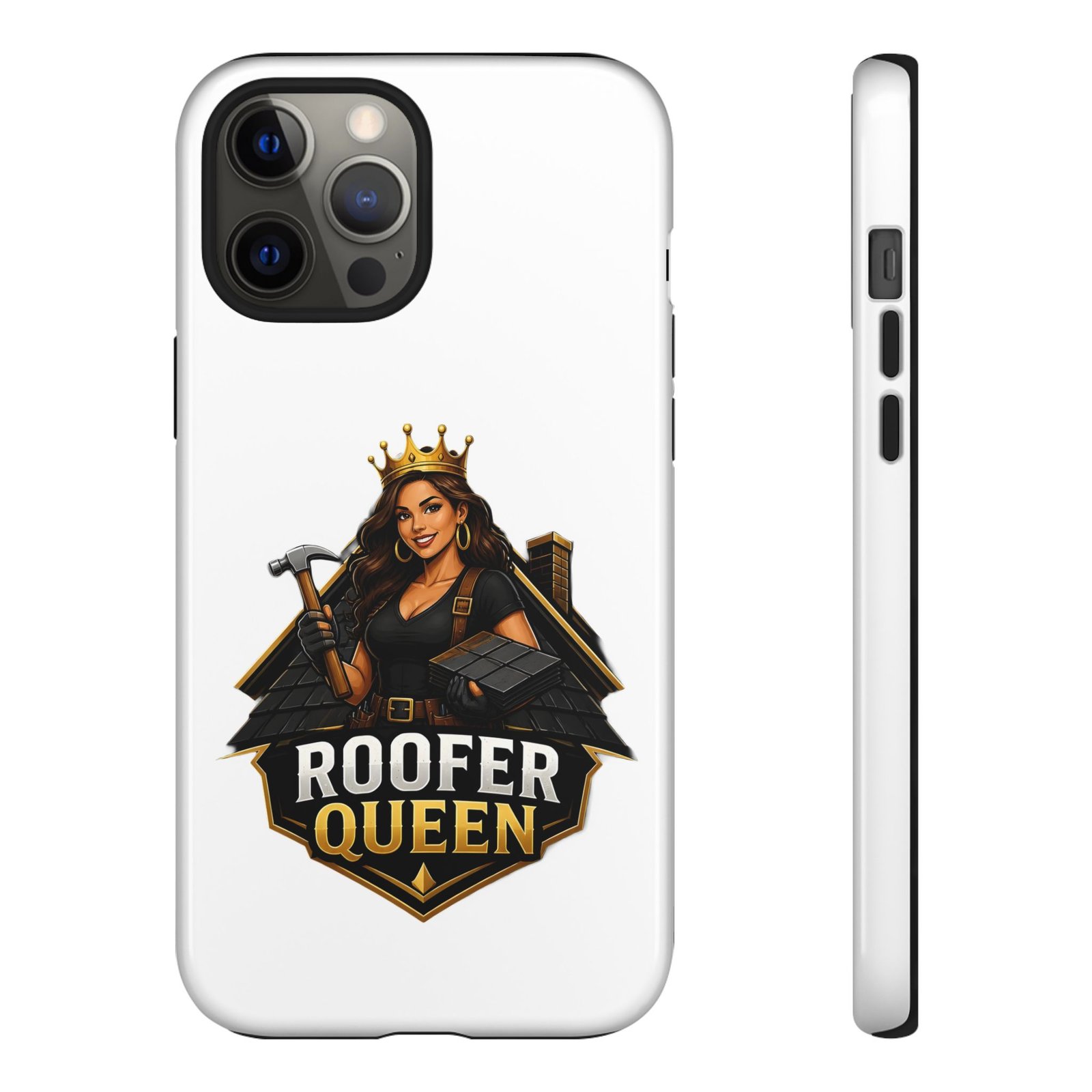 Roofer Queen Phone Case — Protective Hard Phone Case with 'Roofer Queen' Graphic - Image 25