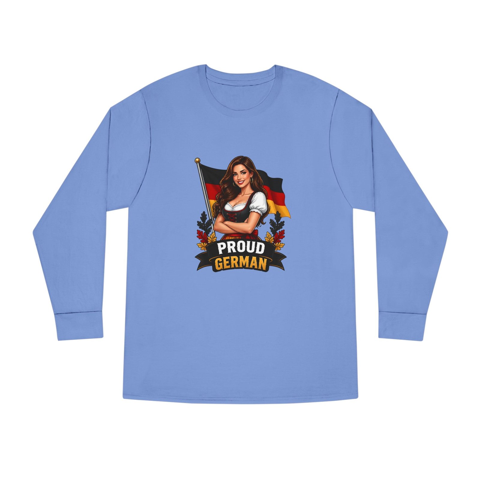 Proud German Long Sleeve Tee — Oktoberfest Bavarian Flag Design - Image 45