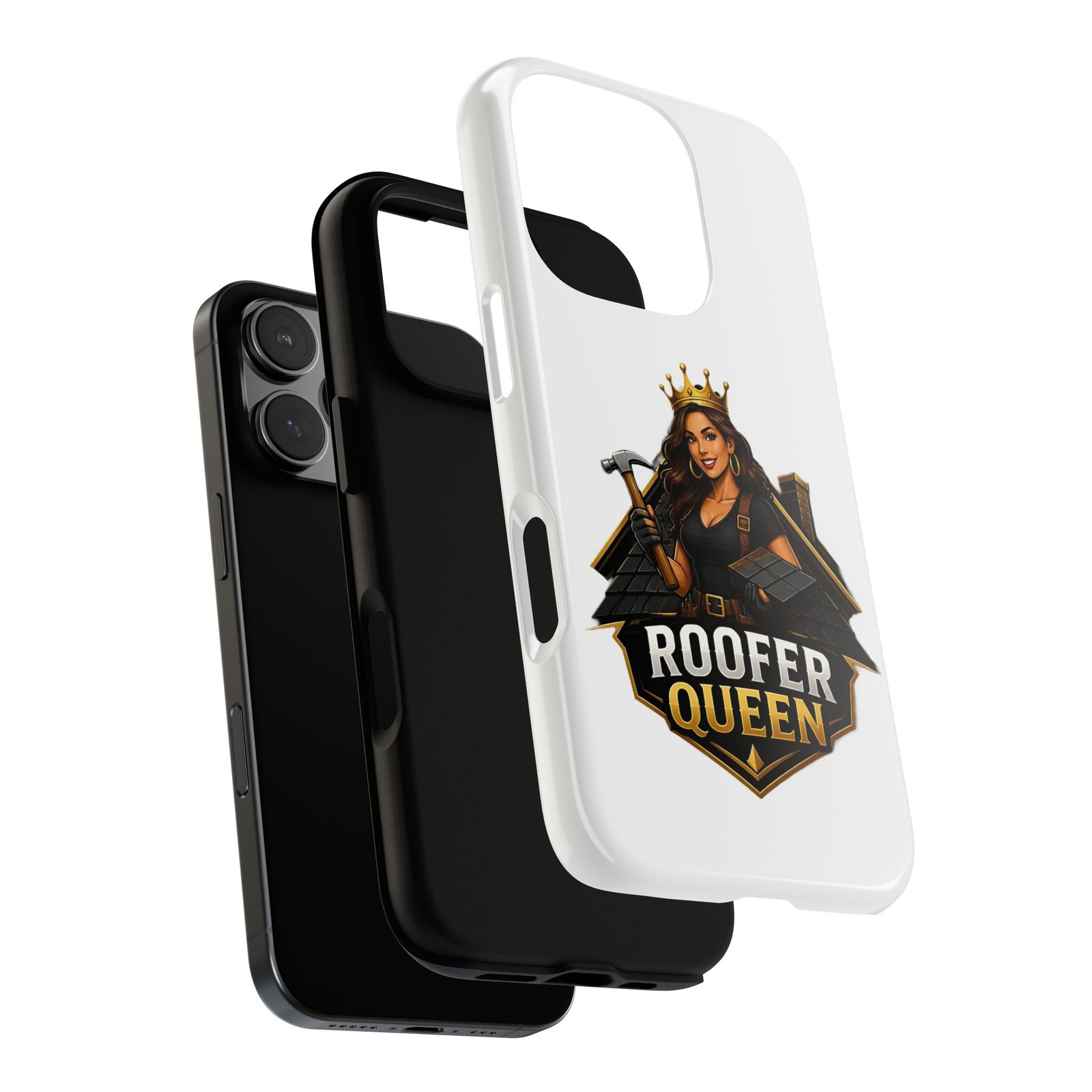 Roofer Queen Phone Case — Protective Hard Phone Case with 'Roofer Queen' Graphic - Image 177