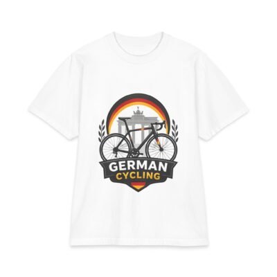 German Cycling T‑Shirt – Retro Brandenburg Gate Bike Design