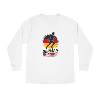 German Running Long Sleeve Tee — Retro Flag Runner Shirt