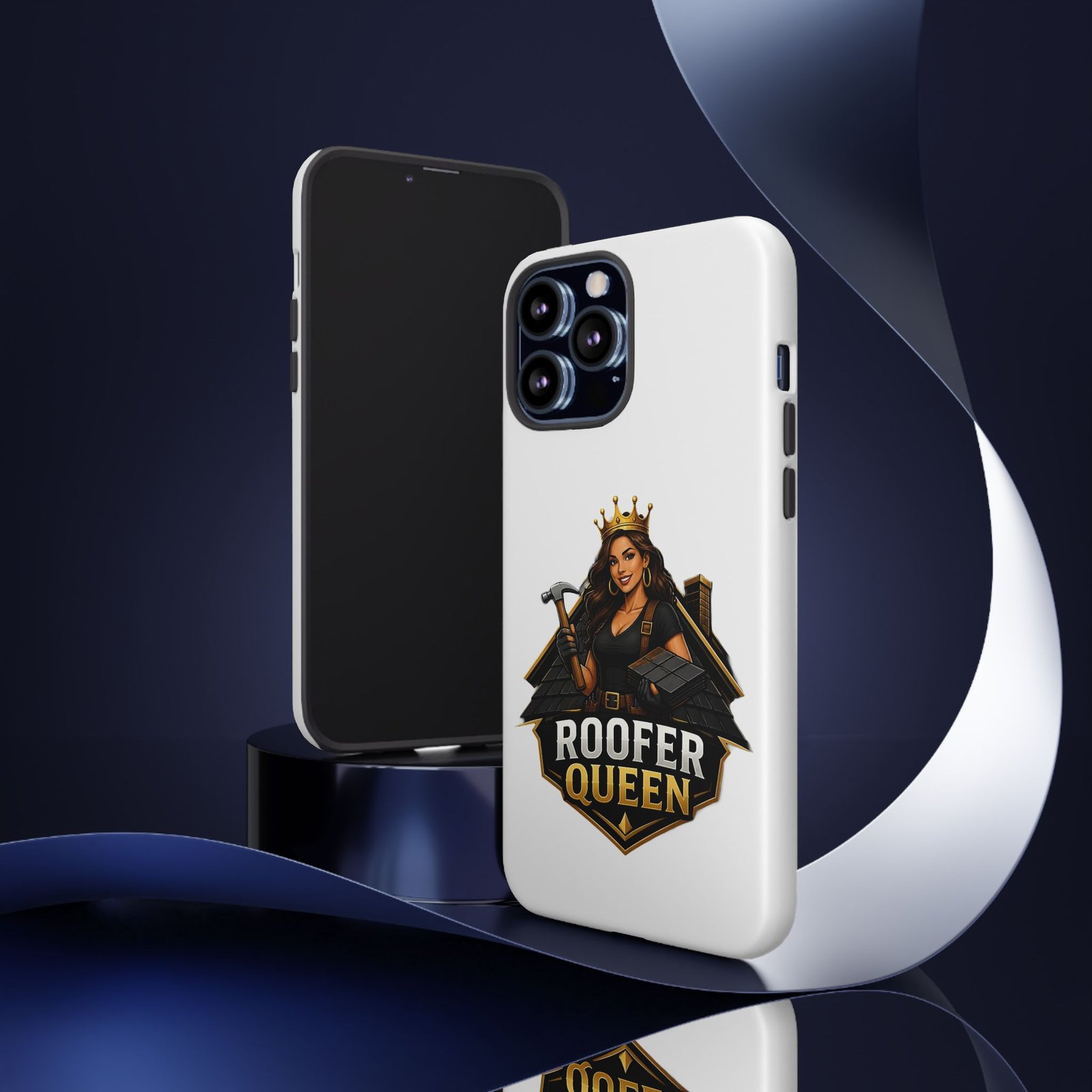 Roofer Queen Phone Case — Protective Hard Phone Case with 'Roofer Queen' Graphic - Image 42