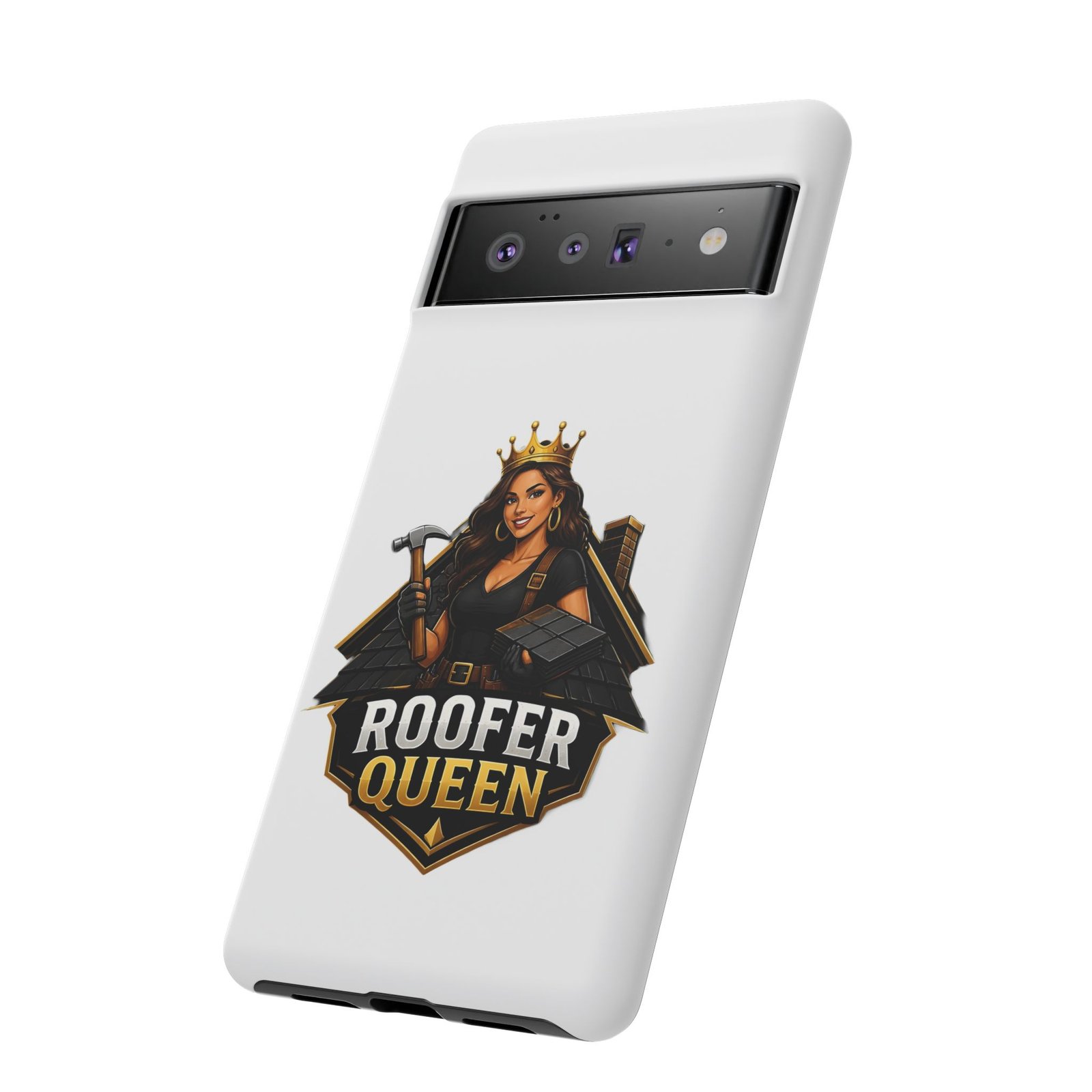 Roofer Queen Phone Case — Protective Hard Phone Case with 'Roofer Queen' Graphic - Image 92