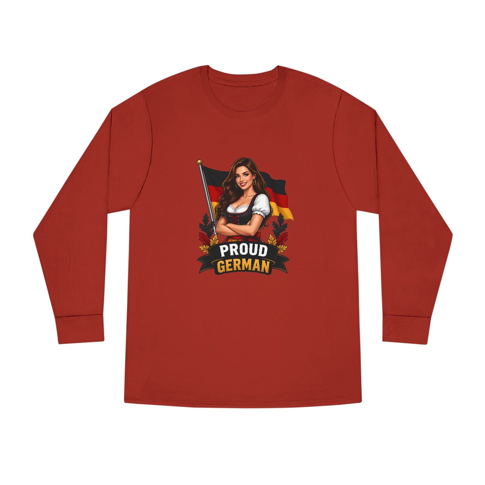 Proud German Long Sleeve Tee — Oktoberfest Bavarian Flag Design - Image 9