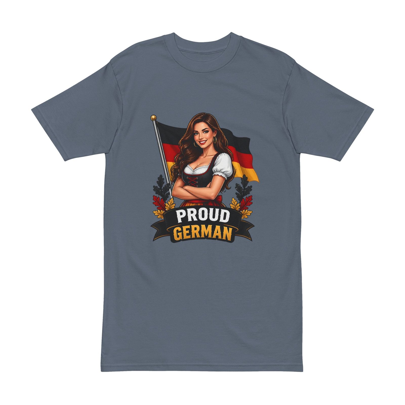 Proud German T-Shirt — Oktoberfest Dirndl Flag Tee - Image 5
