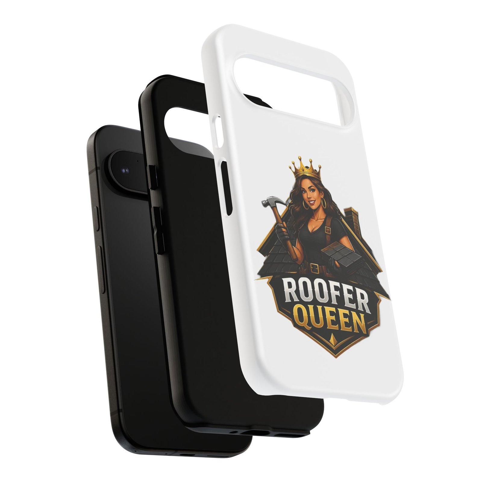 Roofer Queen Phone Case — Protective Hard Phone Case with 'Roofer Queen' Graphic - Image 196
