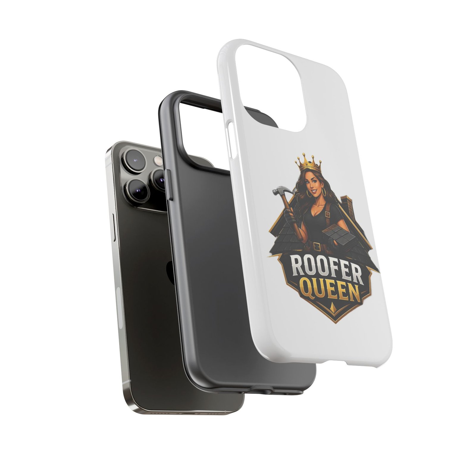 Roofer Queen Phone Case — Protective Hard Phone Case with 'Roofer Queen' Graphic - Image 73