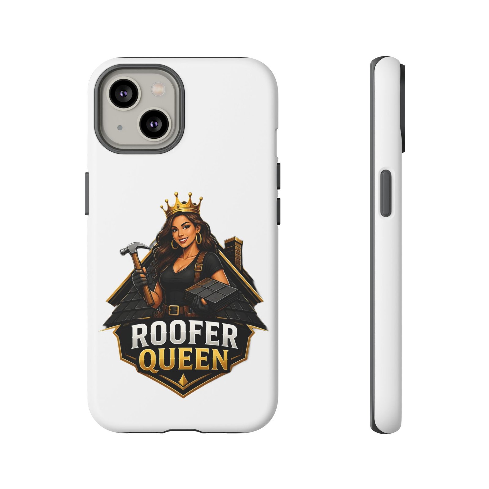 Roofer Queen Phone Case — Protective Hard Phone Case with 'Roofer Queen' Graphic - Image 51