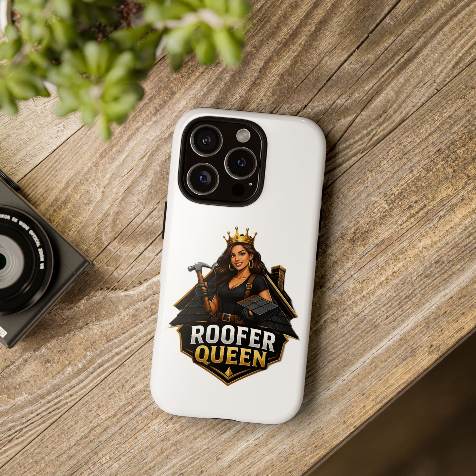 Roofer Queen Phone Case — Protective Hard Phone Case with 'Roofer Queen' Graphic - Image 178