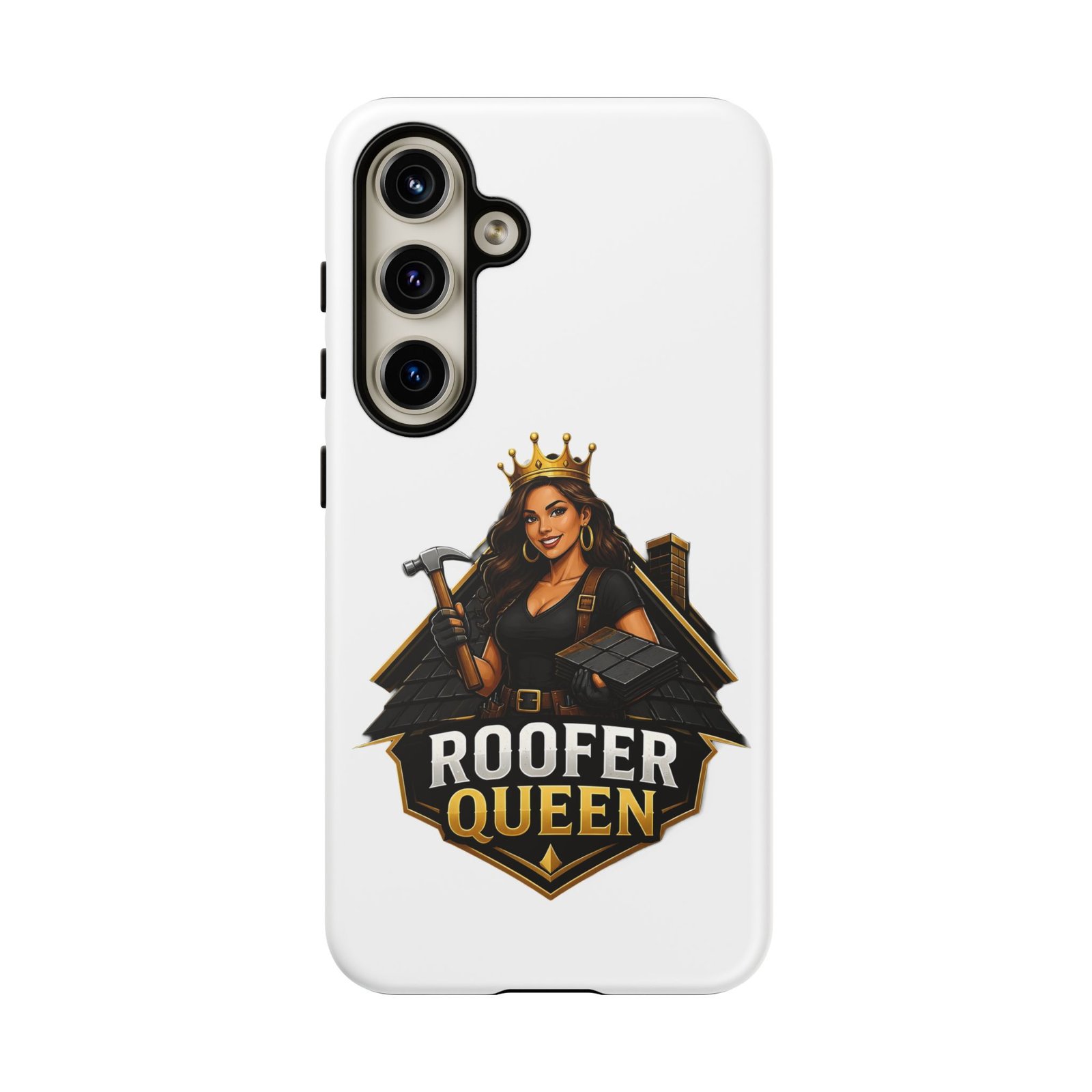 Roofer Queen Phone Case — Protective Hard Phone Case with 'Roofer Queen' Graphic - Image 123