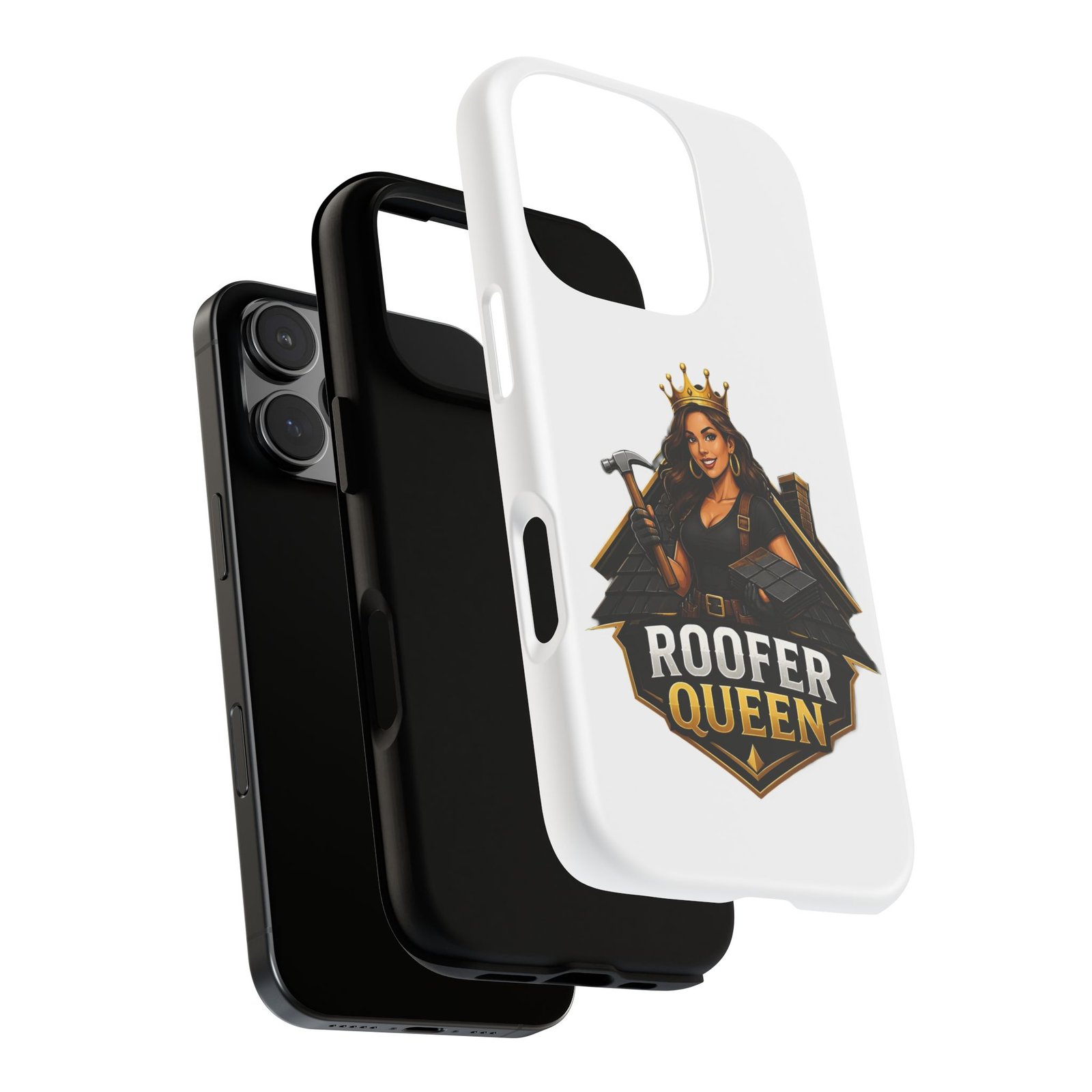 Roofer Queen Phone Case — Protective Hard Phone Case with 'Roofer Queen' Graphic - Image 181